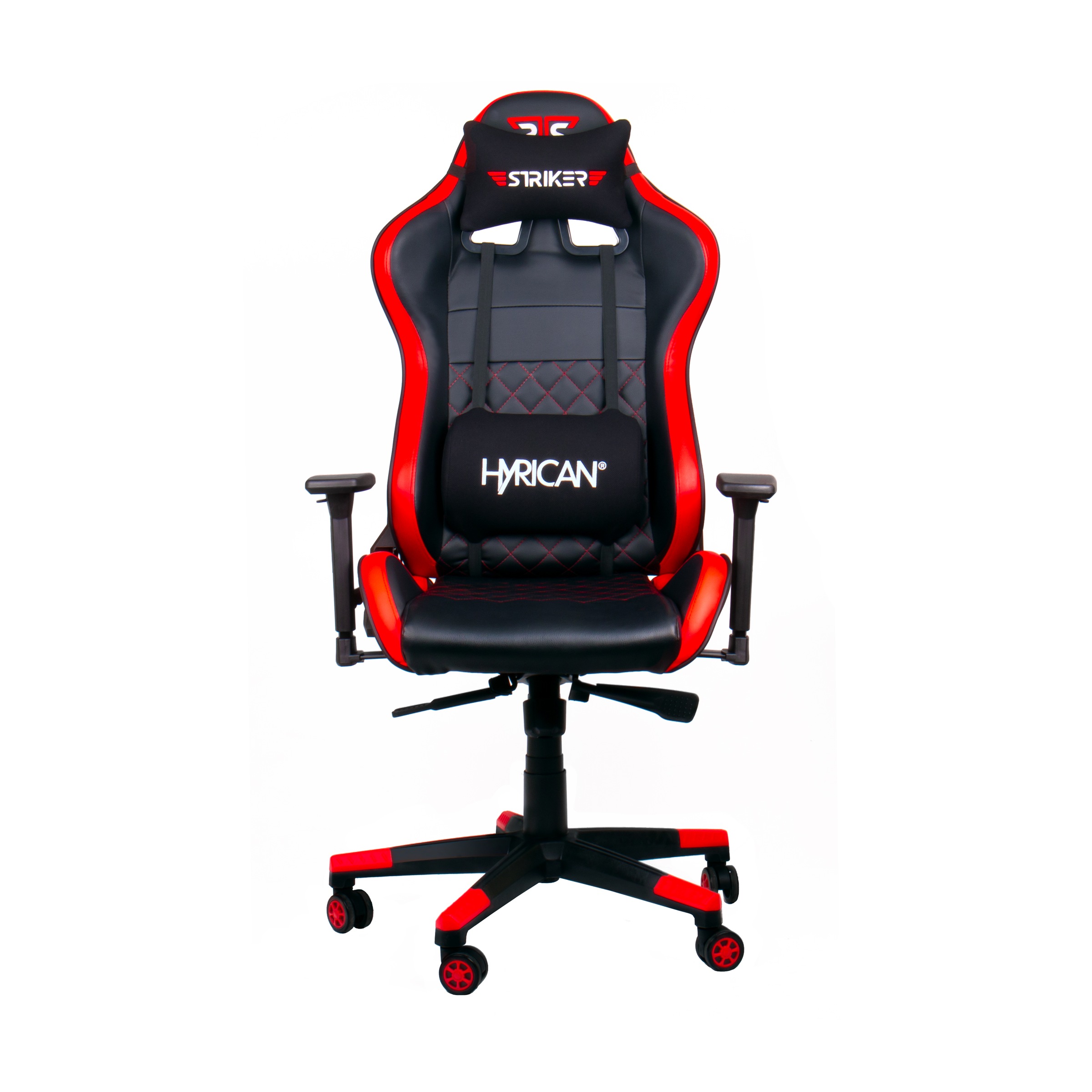 Hyrican Gaming-Stuhl »Striker "Code Red XL" ergonomischer Gamingstuhl, Schreibtischstuhl«, (Set), Kunstleder-Stoff, inklusive Bodenschutzmatte 1100x1100x2mm