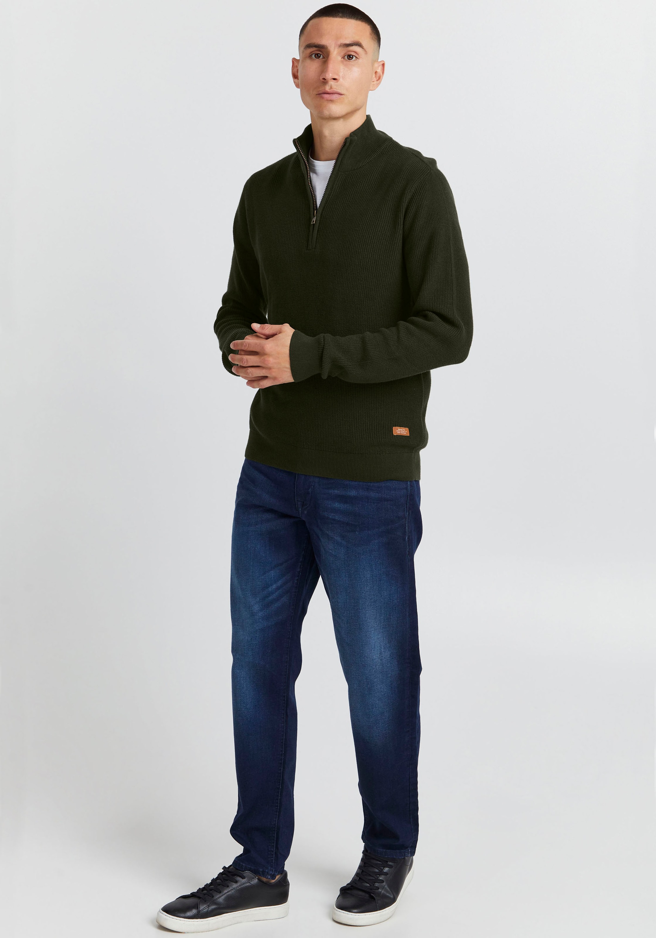 Blend Stehkragenpullover »BL Pullover BHCodford half-zipp«
