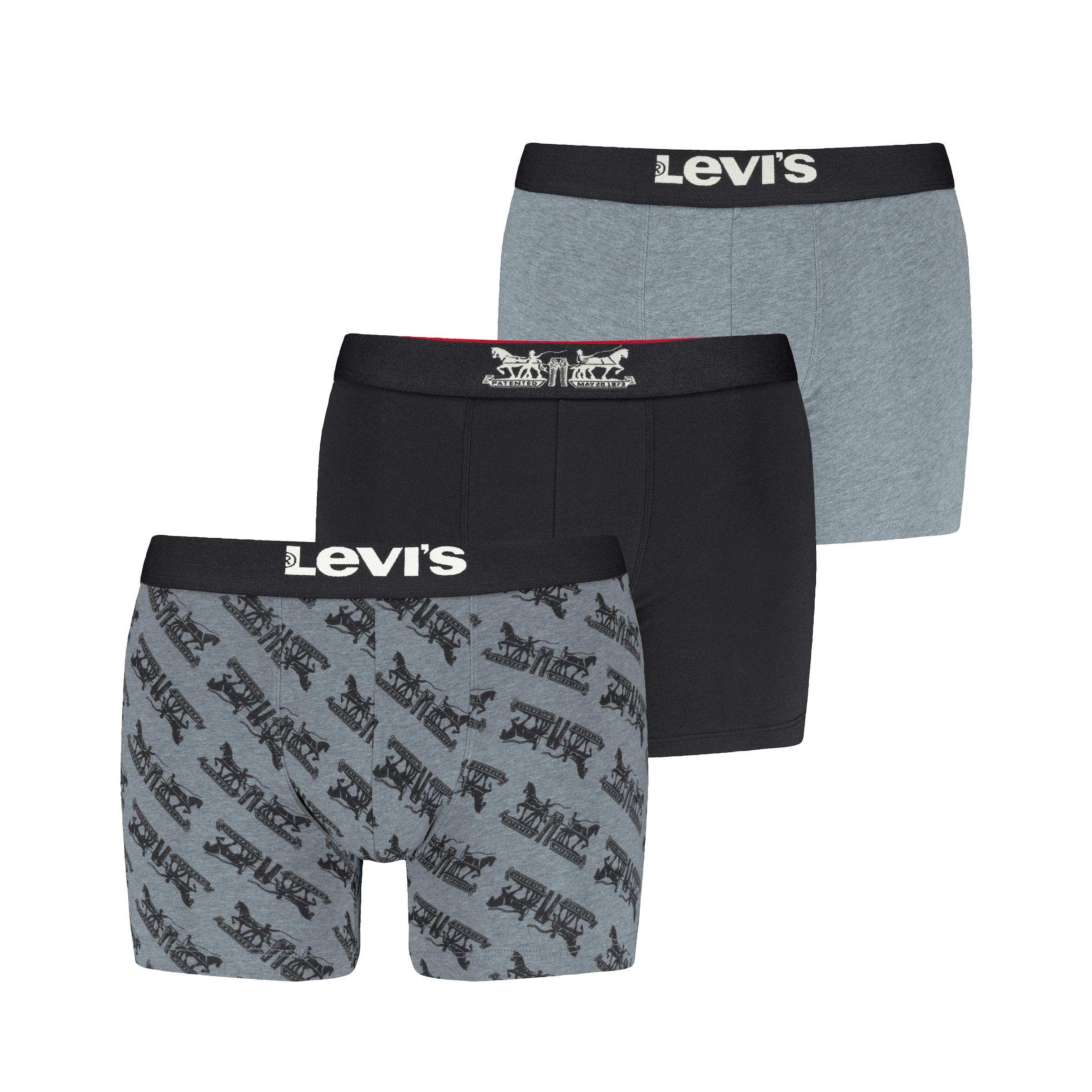 Levis Boxershorts "LEVIS MEN GIFT HORSE PULL BOXER BRIEF 3P", (3er Pack) günstig online kaufen
