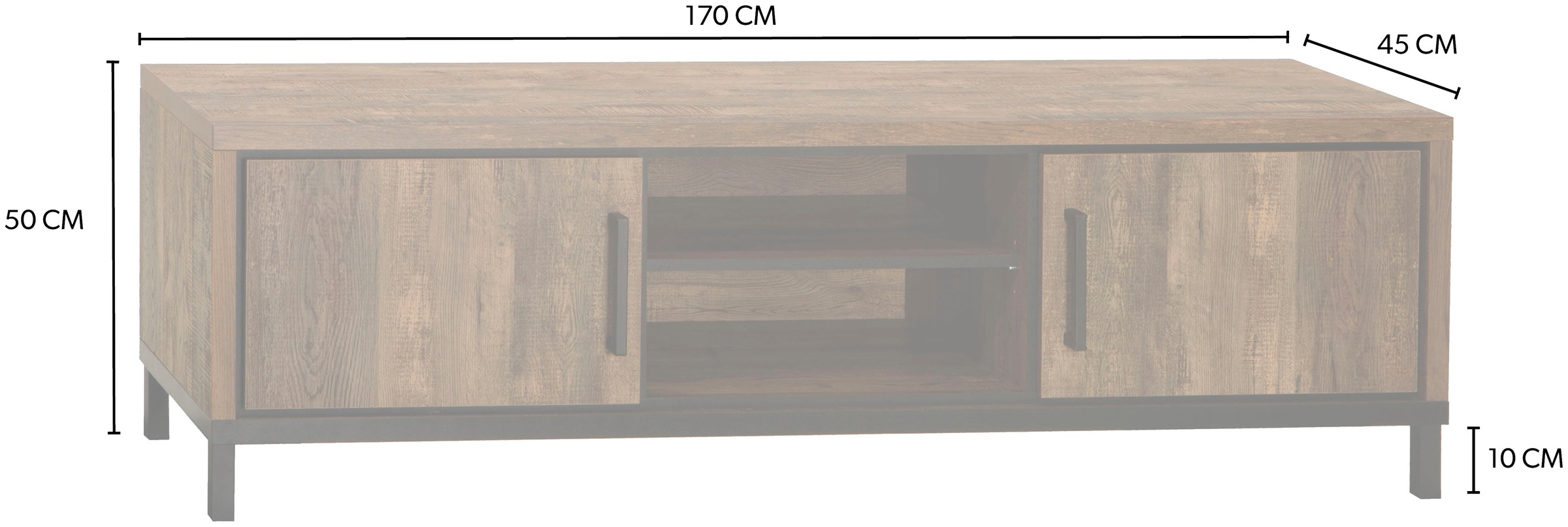 OMG Design TV-Schrank »Vasto Lowboard«, mit Soft-Close, in zwei Breiten
