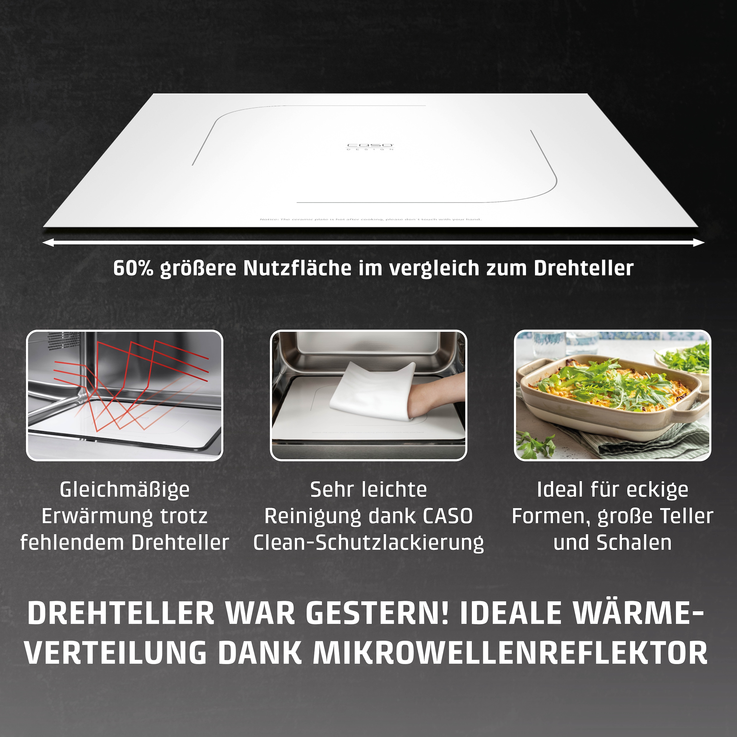 Caso Mikrowelle »3316 MG 20 Ecostyle Ceramic« Grill | Mikrowelle 1200 W