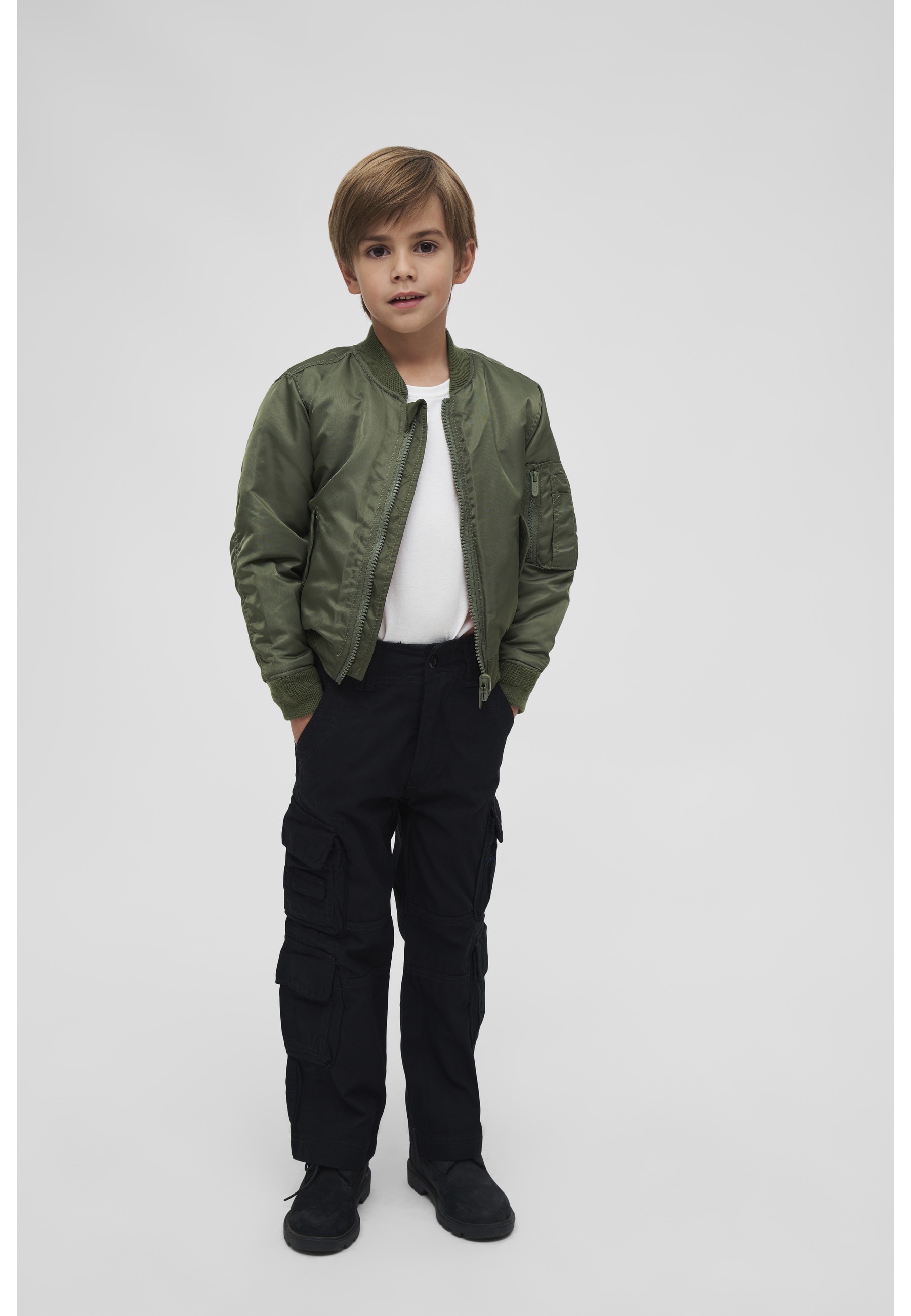 Brandit Anorak »Brandit Herren Kids MA1 Jacket« 1 Stk. tlg. ohne Kapuze