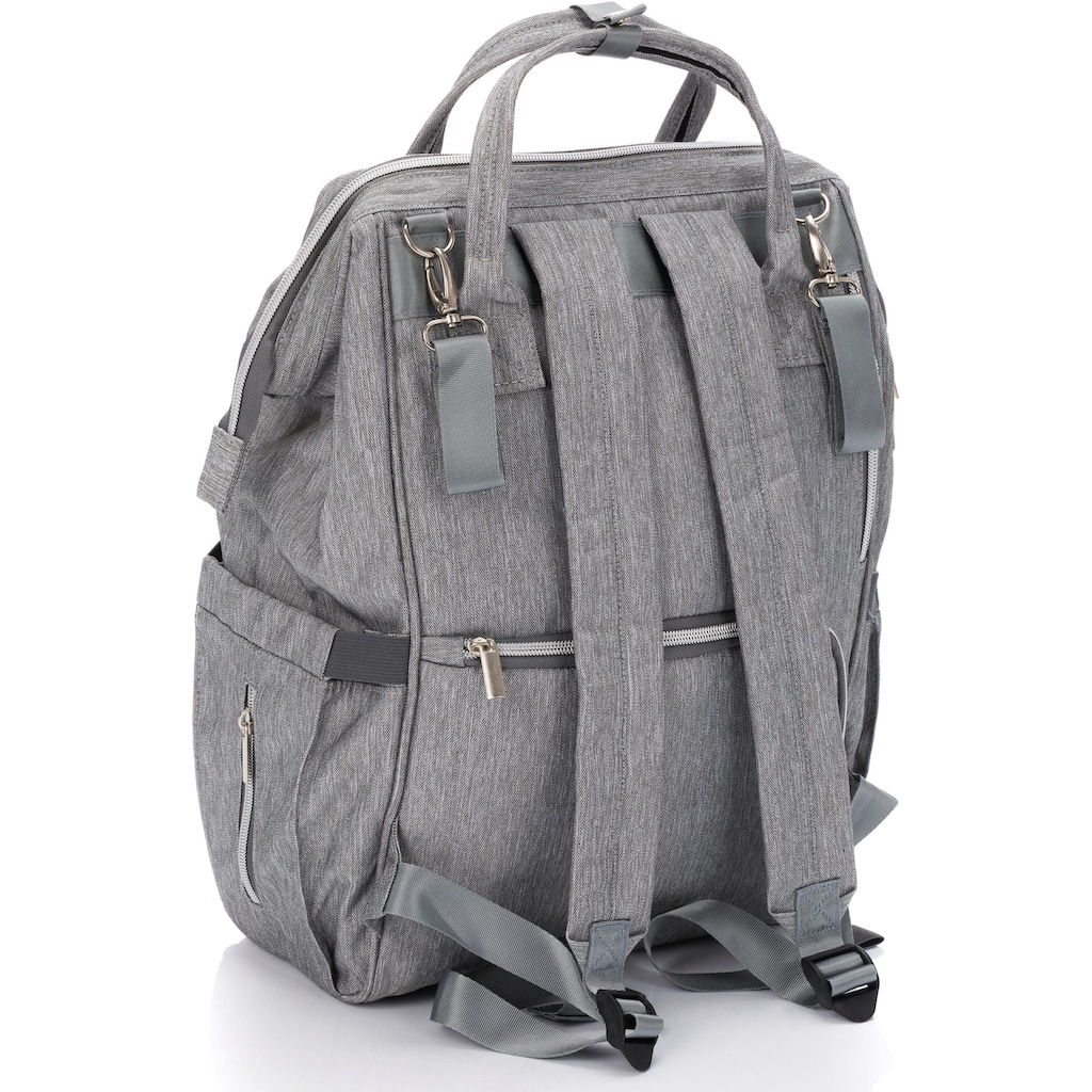 Fillikid Wickelrucksack »melange/hellgrau«