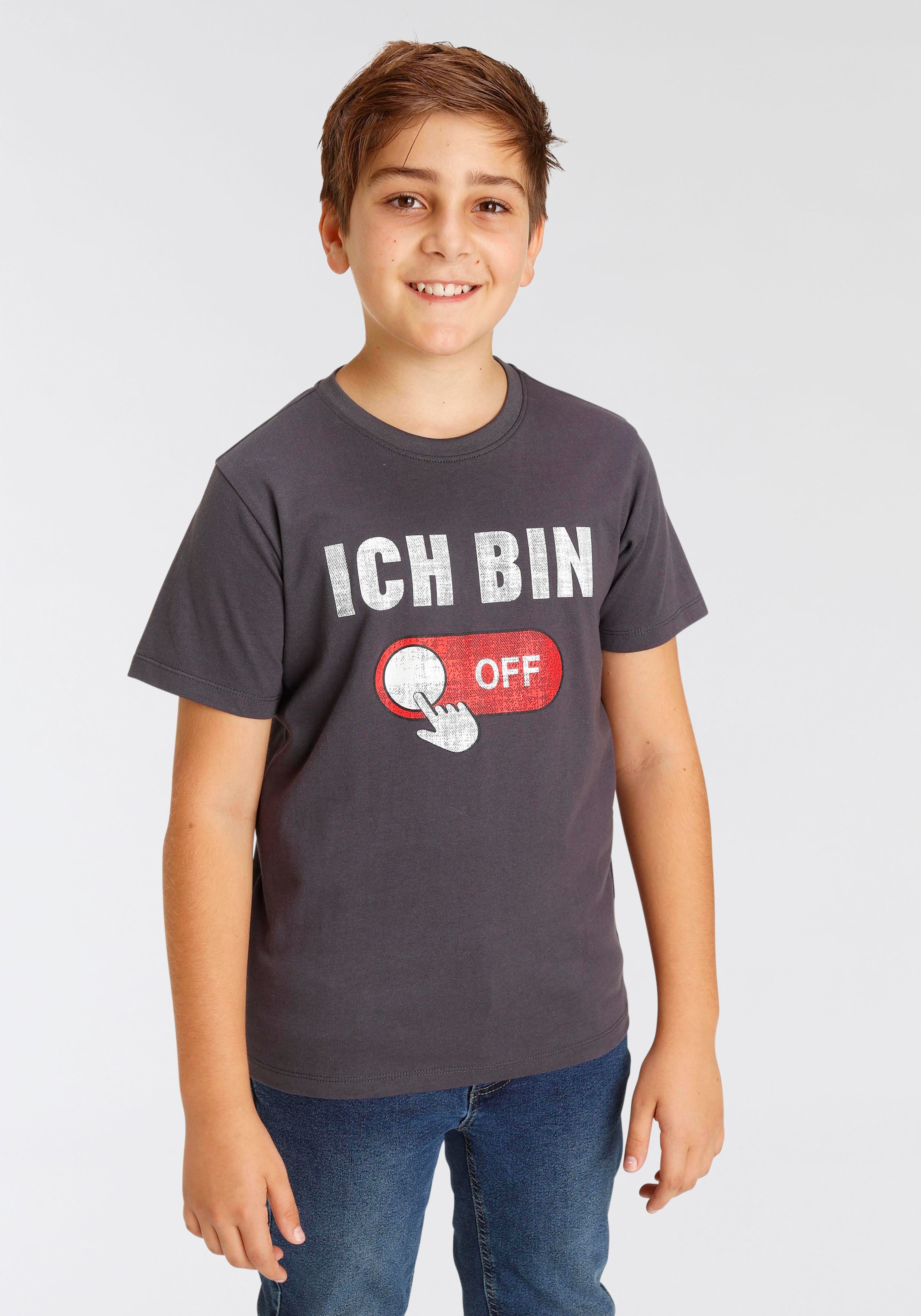 KIDSWORLD T-Shirt »ICH BIN OFF...«, Sprücheshirt ▷ für | BAUR