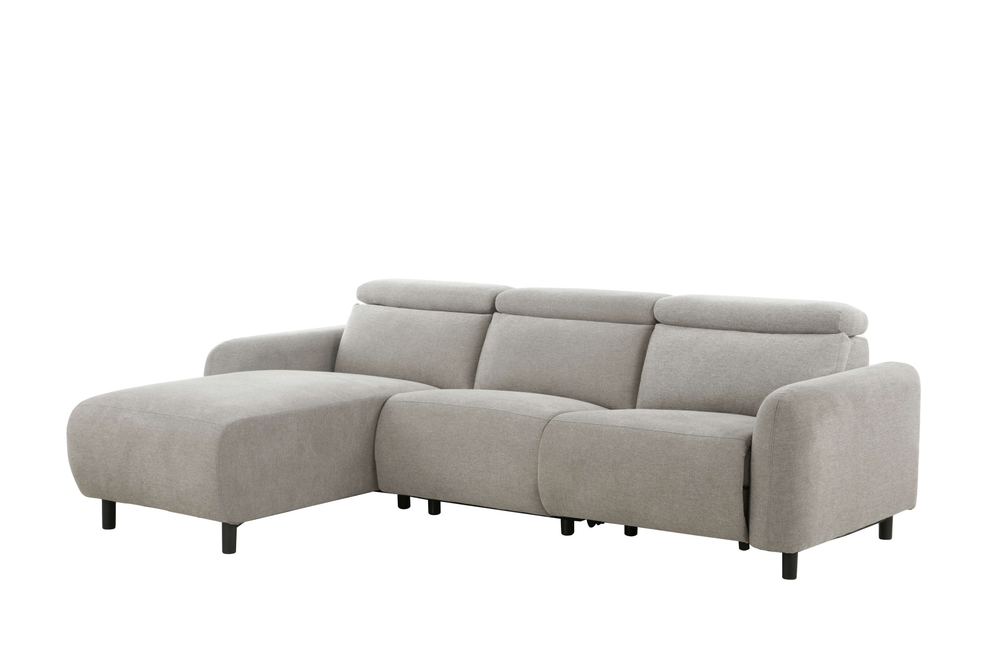Home affaire Ecksofa »SKAANE Struktur, L-Form, 274 cm, manuelle u. elektrische Funktion,«, 274 cm, mit Kopfteilverstellung und man. oder elektr. Relaxfunktion