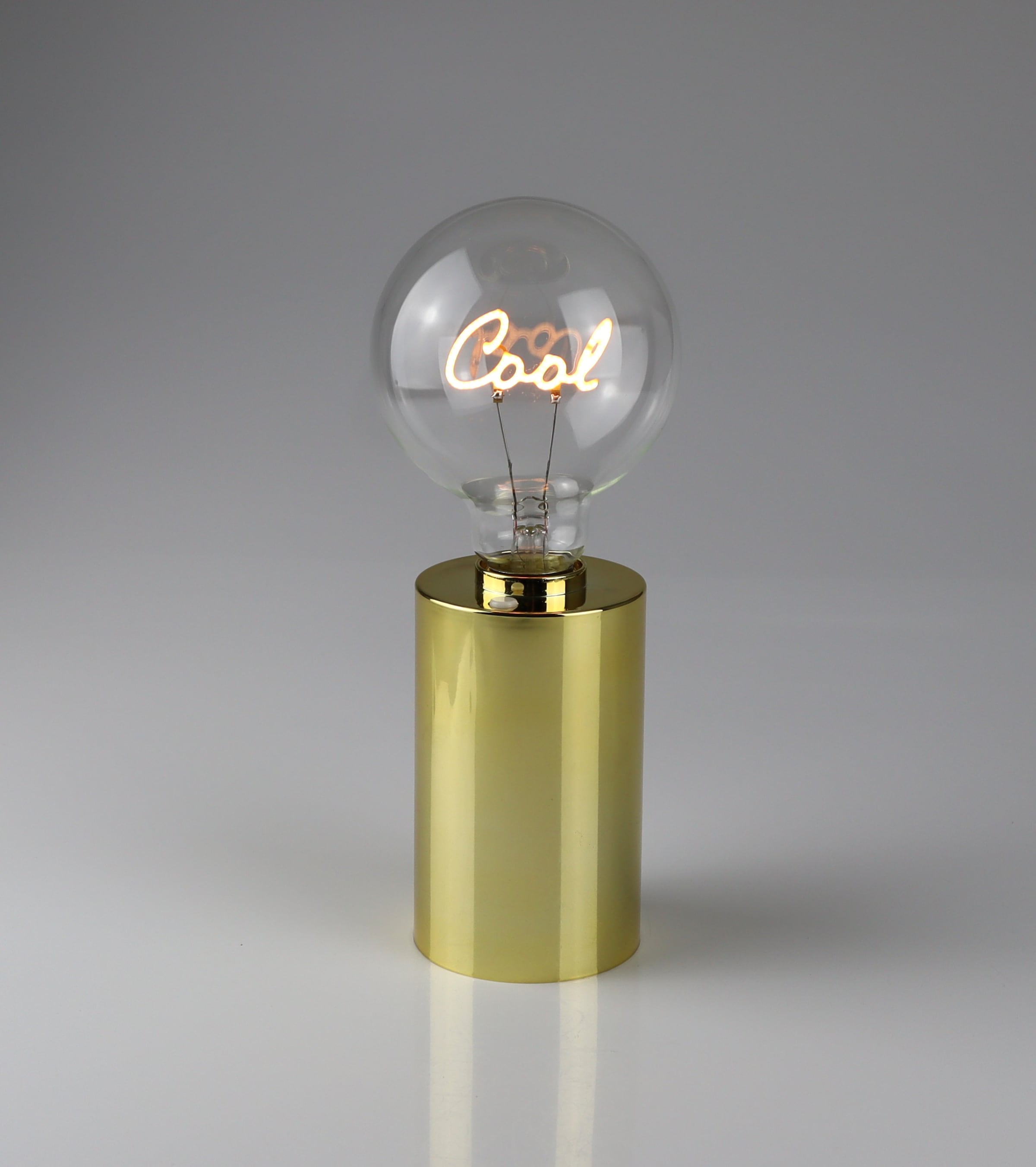 AM Design LED Dekoobjekt "Glühbirne mit Cool Schriftzug" 9,5x22,5 cm