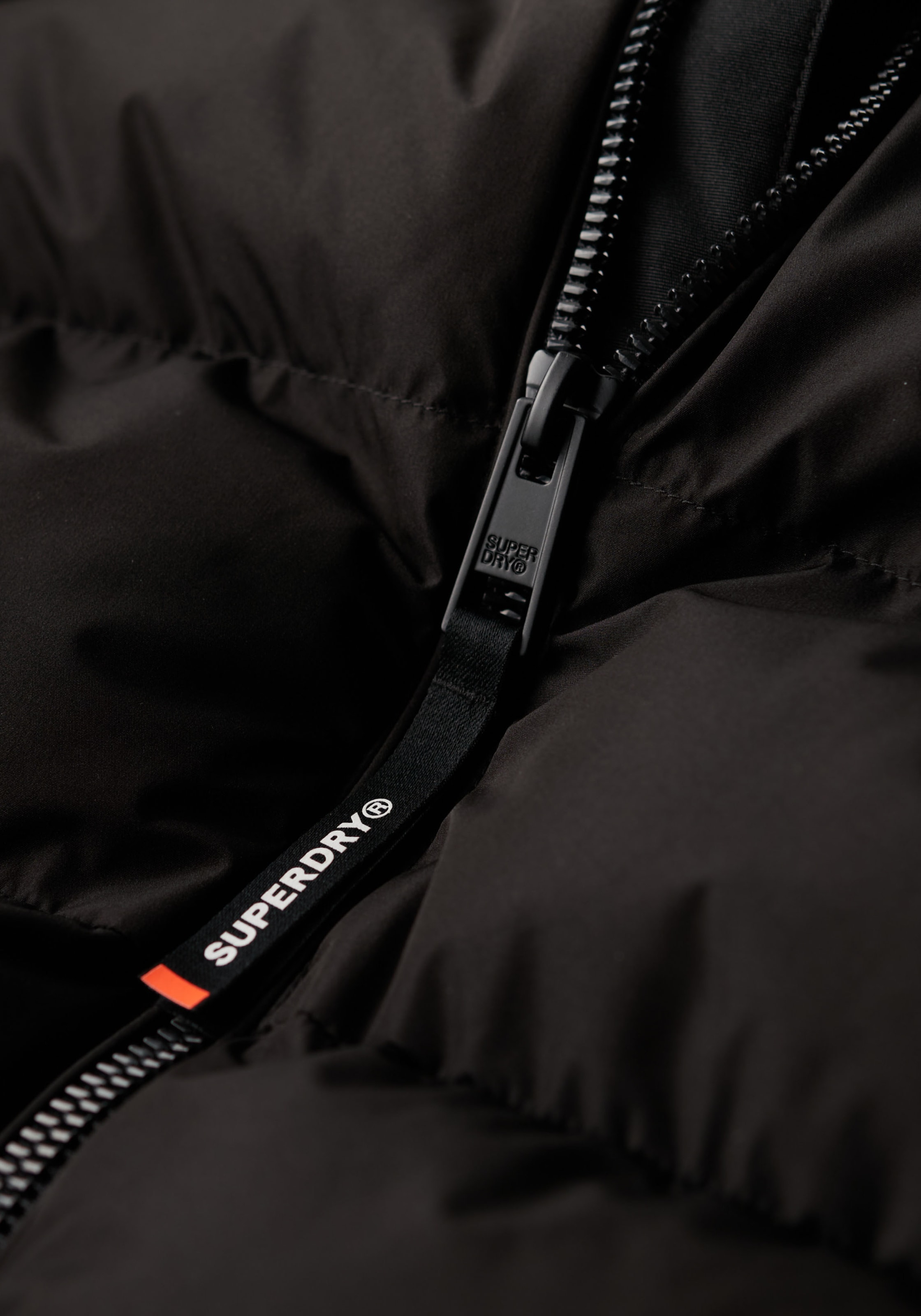 Superdry Steppjacke »HOODED SPORTS PUFFER JACKET«, mit Kapuze