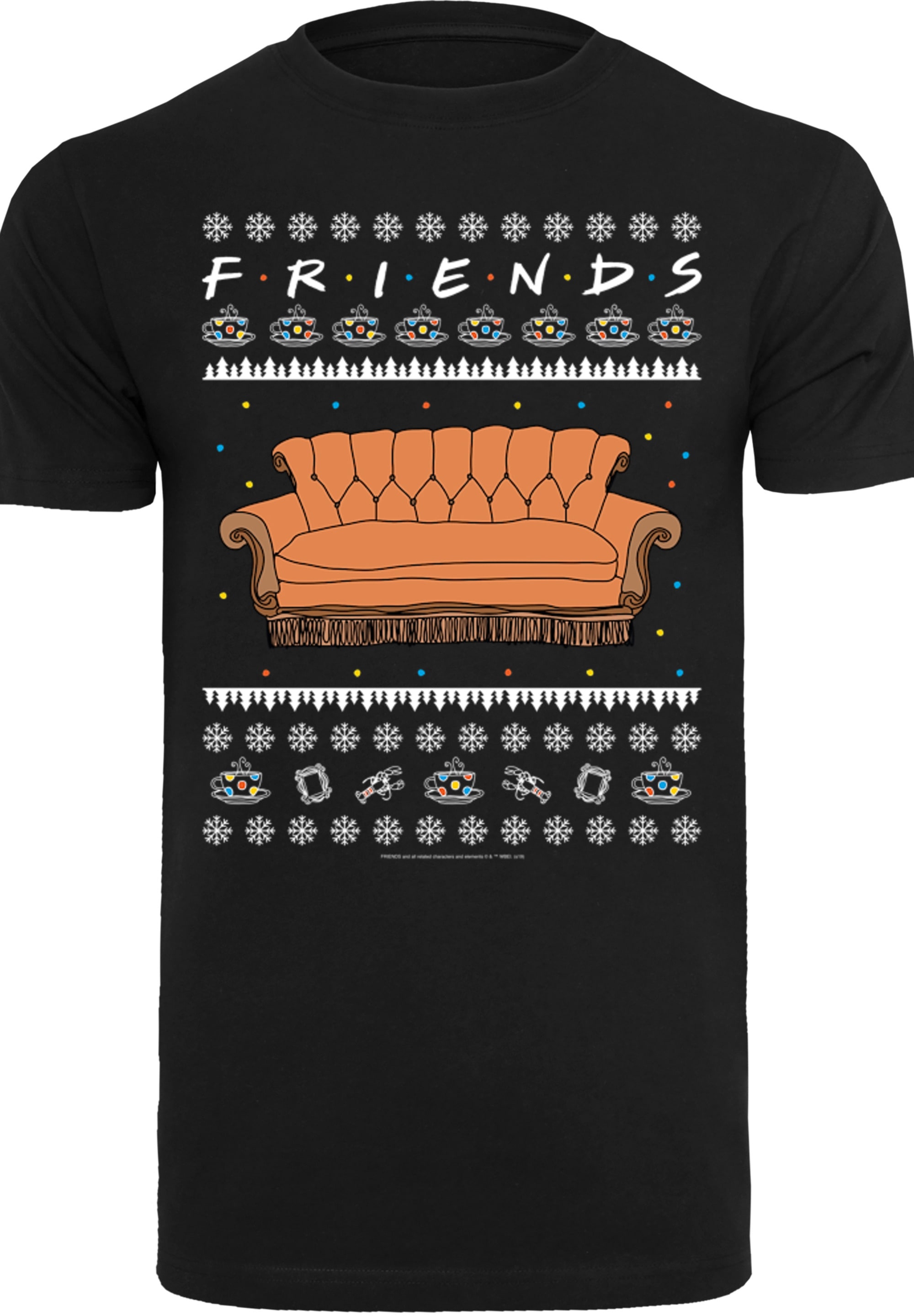 F4NT4STIC T-Shirt »FRIENDS TV Serie Fair Isle Couch«, Herren,Premium Merch,Regular-Fit,Basic,Bedruckt
