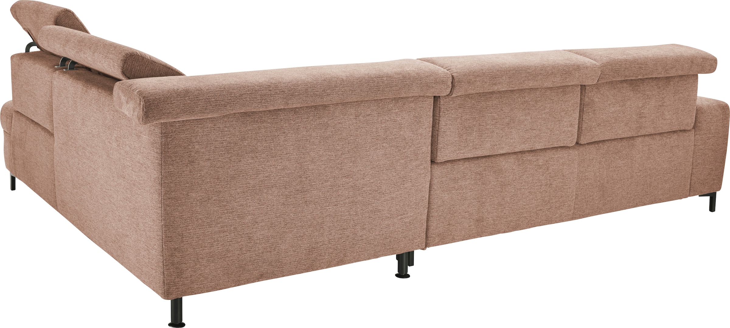 set one by Musterring Ecksofa »SO 3400 Sitzhöhe 47cm oder 49cm, Sitztiefe verstellbar, B/T 317/220 cm«, Kaltschaumpolsterung, Flachgewebe, whlw. mit weiteren Funktionen