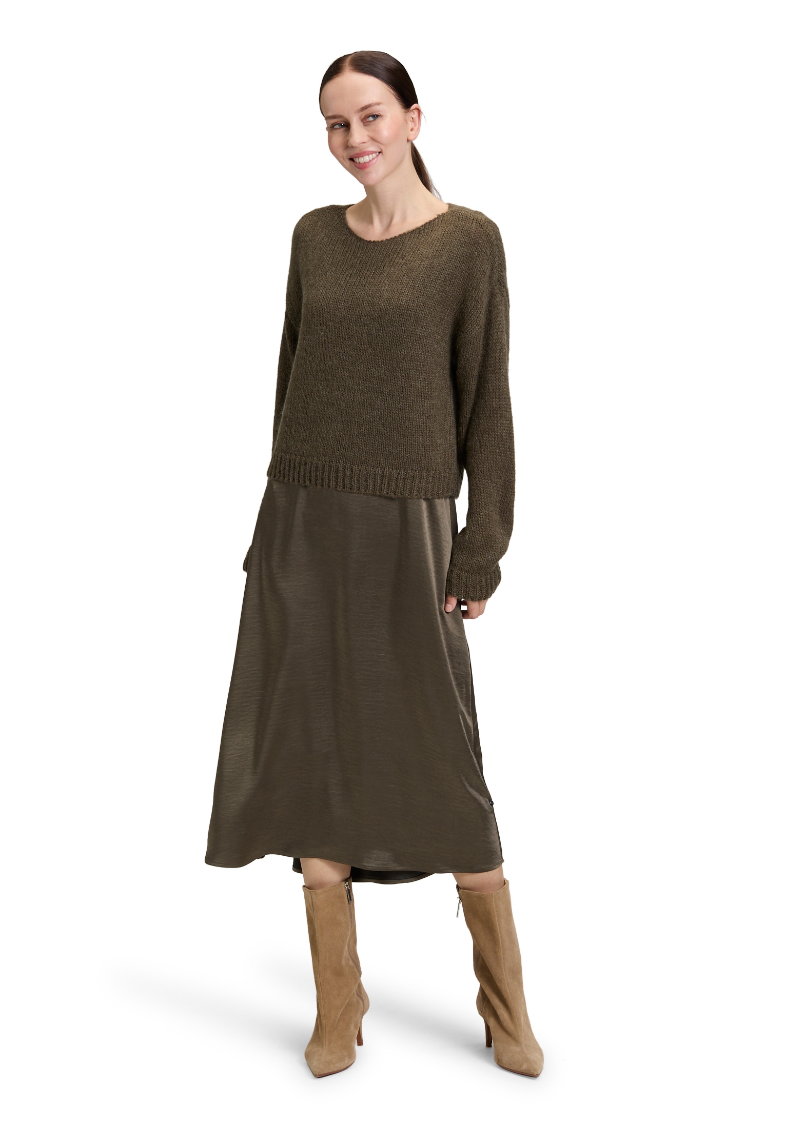 Vera Mont Druckkleid "Vera Mont Damen Casual-Kleid zweiteilig", Materialmix günstig online kaufen