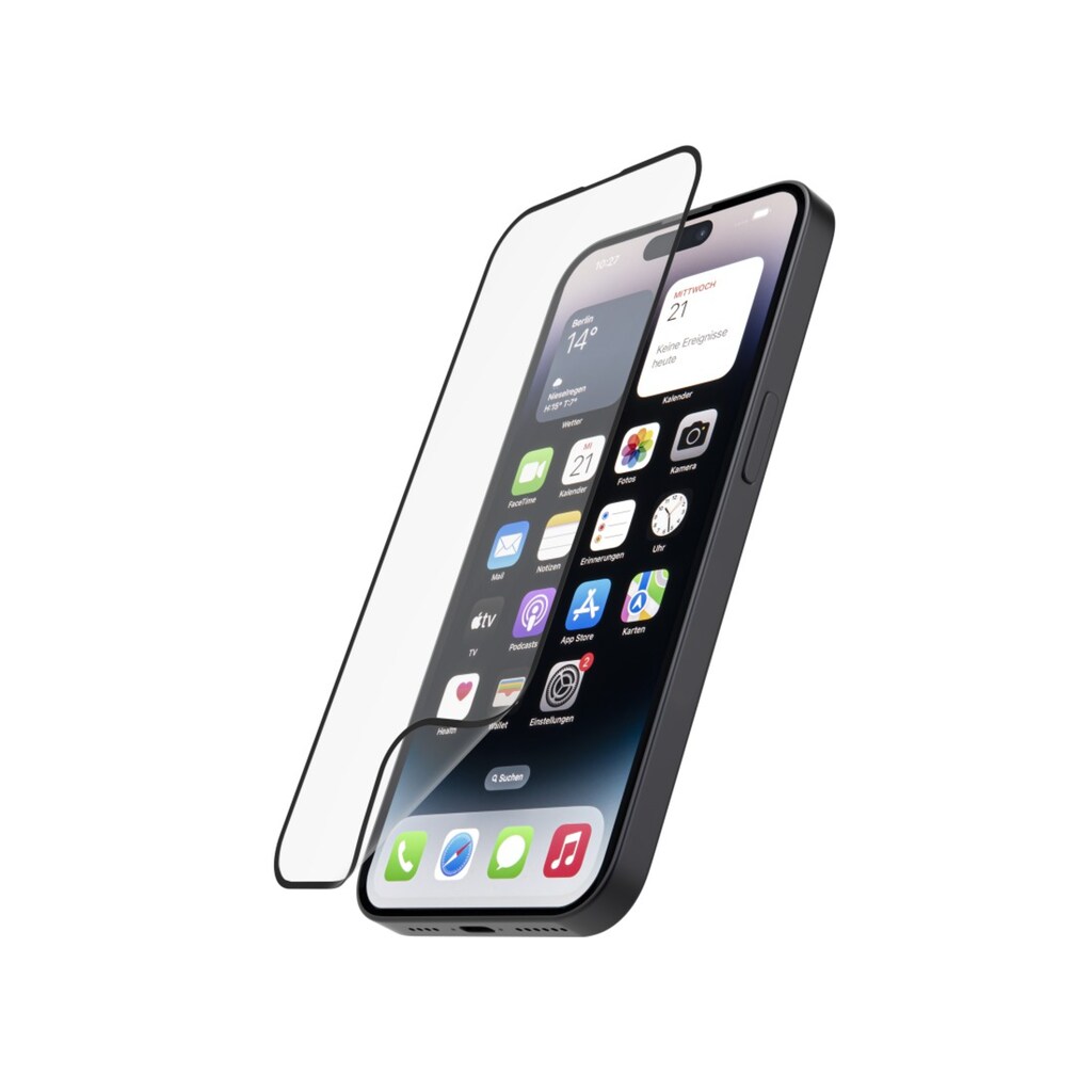 Hama Displayschutzglas »Panzerglas Hiflex Eco für Apple iPhone 15 Pro Max, Full-Cover flexibel«, für Apple iPhone 15 Pro Max