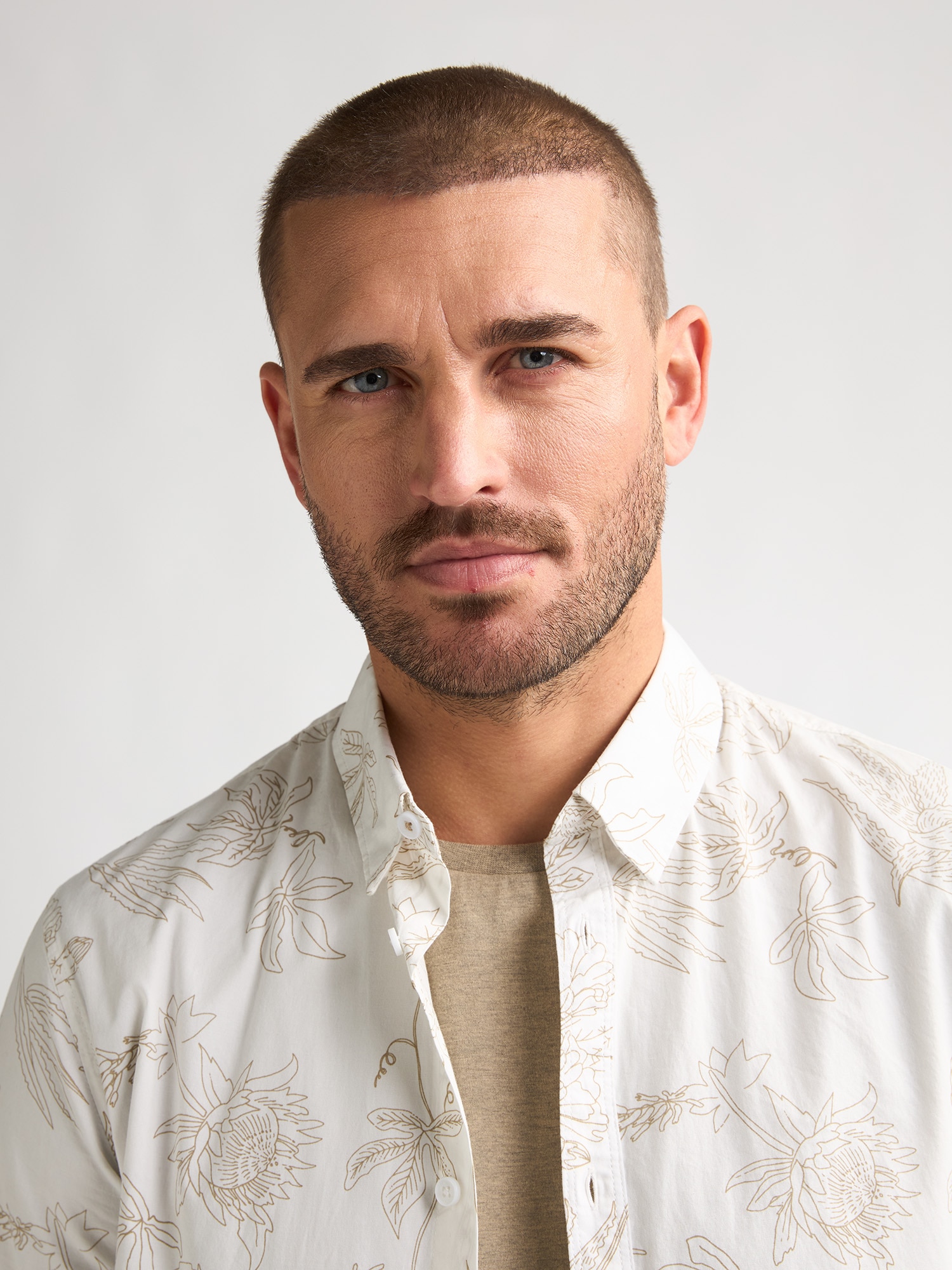 Petrol Industries Kurzarmhemd "Men Shirt Short Sleeve AOP" mit All-Over Pri günstig online kaufen