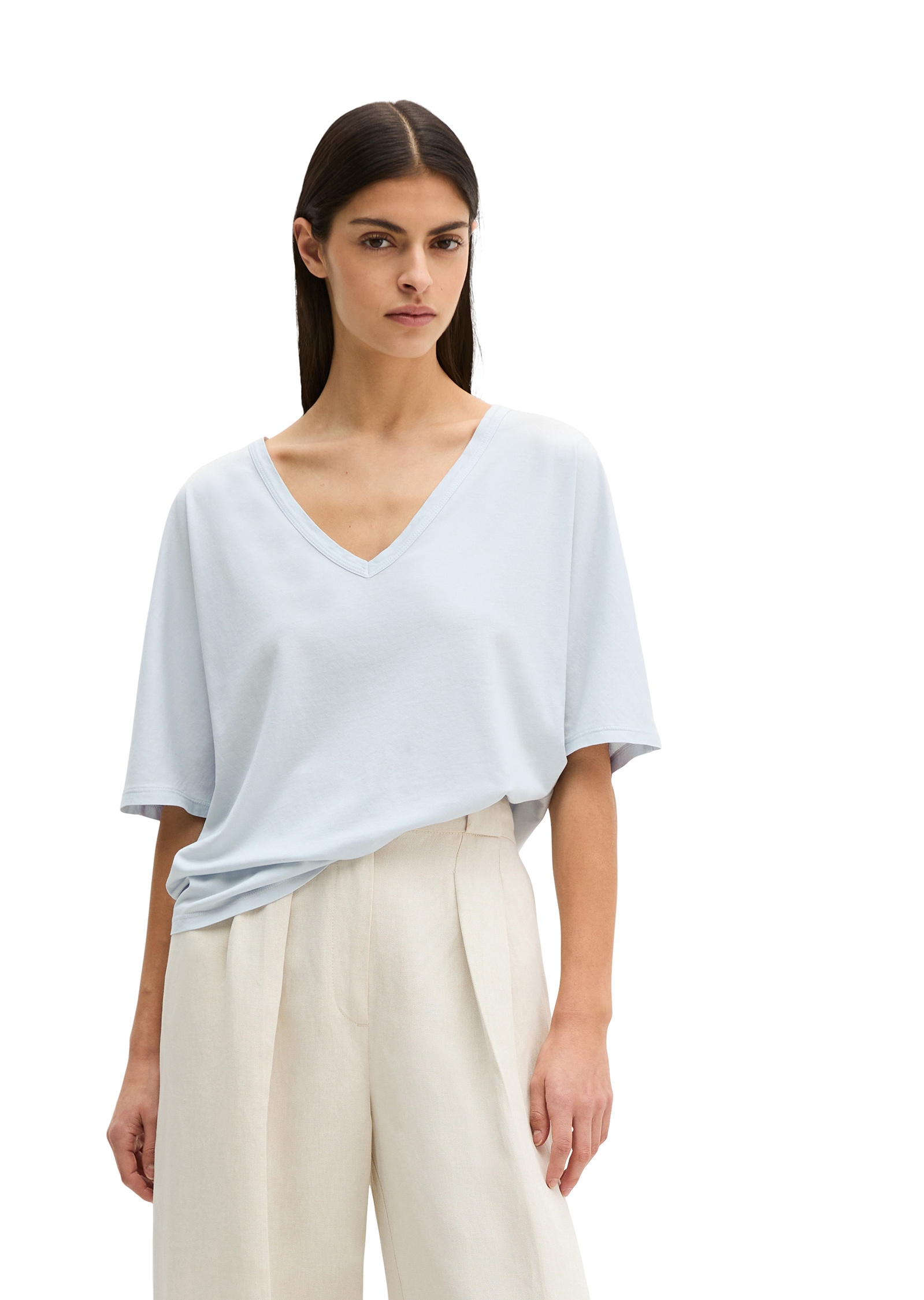 Marc OPolo T-Shirt "mit angeschnittenen Ärmeln" günstig online kaufen