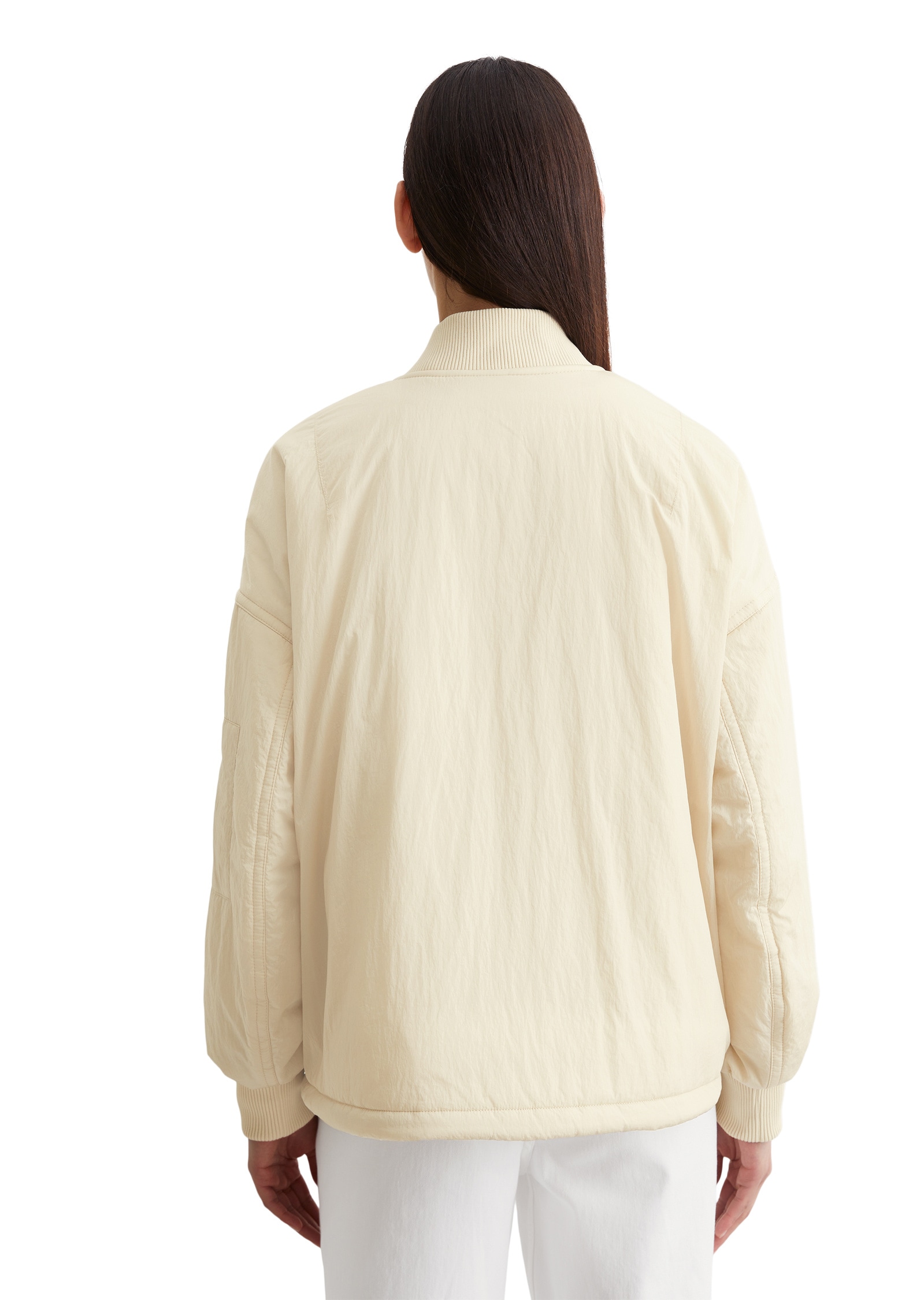 Marc O'Polo Outdoorjacke »aus Crinkle-Nylon«, ohne Kapuze