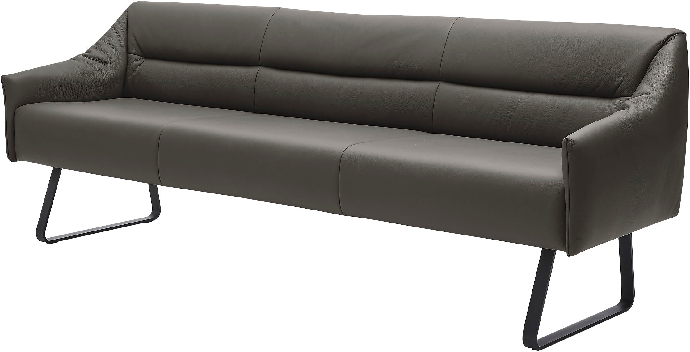 Musterring Essbank »JustB! SP500«, (1 St.), Metallkufe schwarz, verschiedene Farben, Breite 220 oder 250 cm