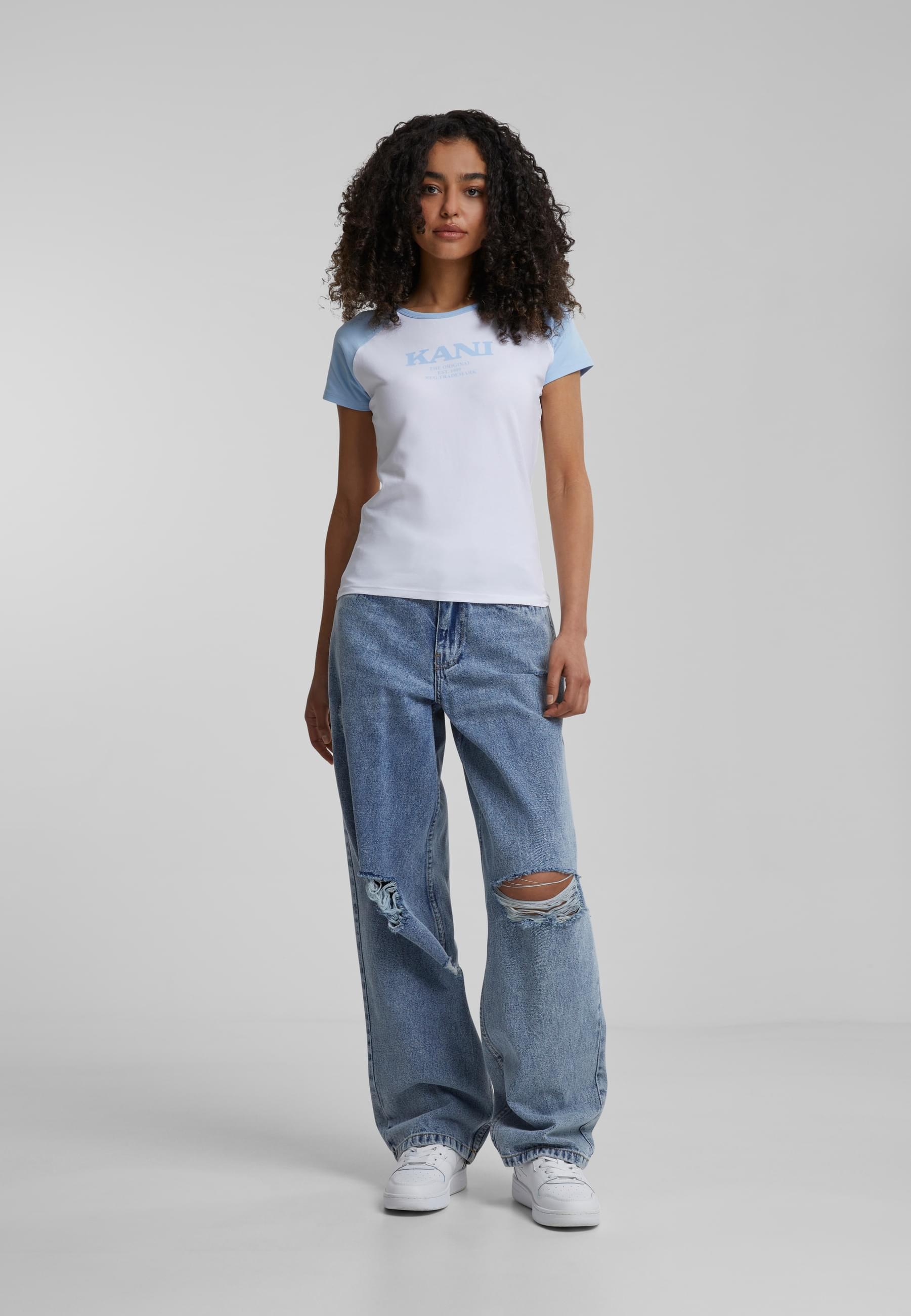 Karl Kani T-Shirt »Karl Kani Damen KW242-005-2 Retro Tiny Tee«, (1 tlg.)