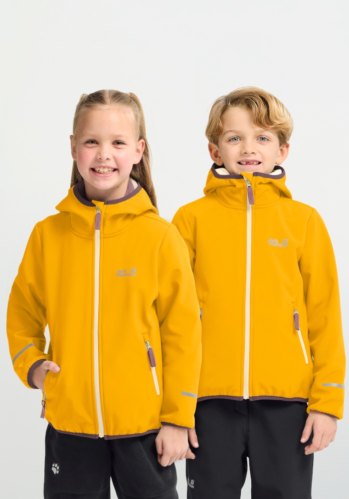 Jack Wolfskin Softshelljacke »FOURWINDS JKT K« wasserabweisend, windabweisend, mit Reißverschluss, wärmeisolierend