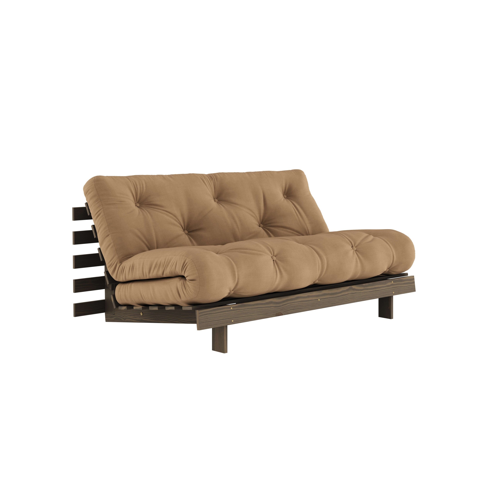 Karup Design Daybett "Roots Sofa Bed, Schlafsofa, Bettfunktion, FSC-Massivholz" Inkl. Futonmatratze, Made in Europe, langlebig, B: 140 oder 160 cm