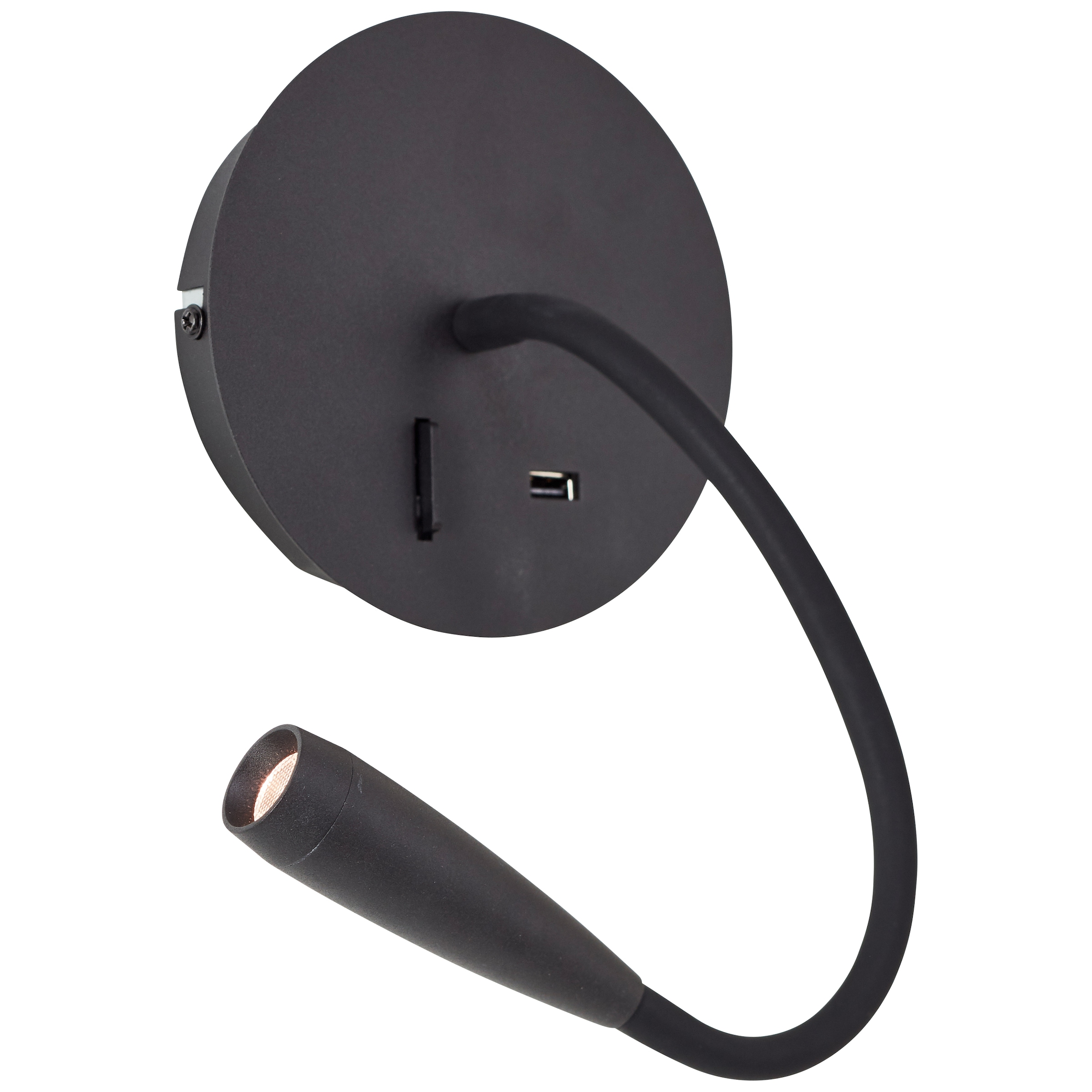 Lesearm, Wandstrahler 170 K, »Jutta«, lm, LED | flexibler BAUR 3000 USB-Anschluss, schwarz Brilliant