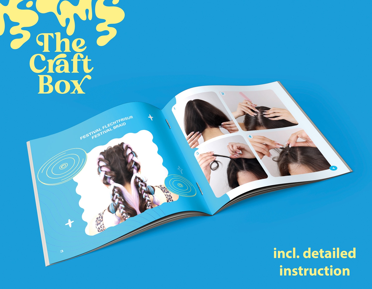 Lena® Kreativset »The Craft Box, DIY Festival Hair Set«