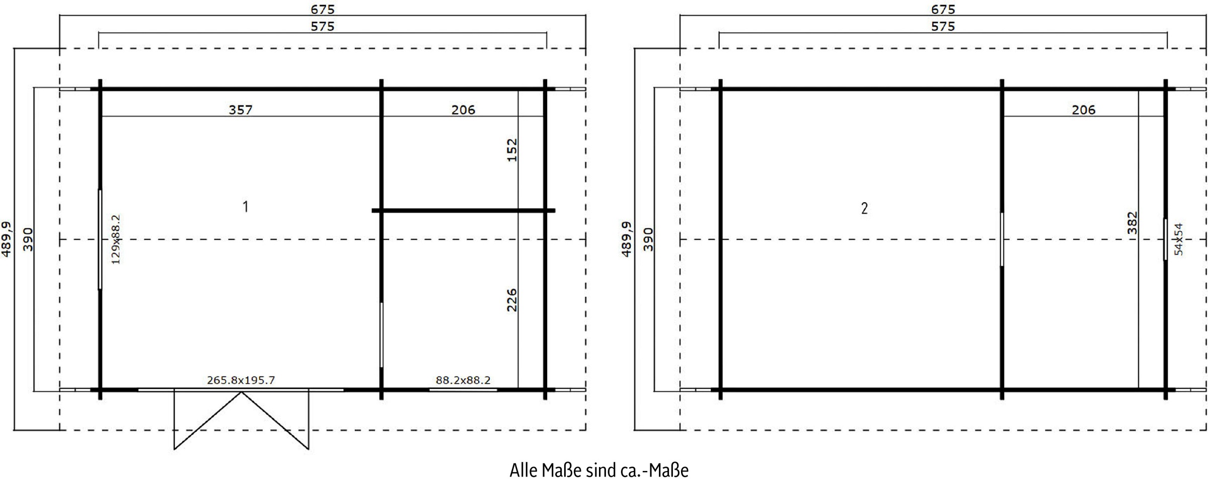 LASITA MAJA Gartenhaus »CAROLINE«, (Set, inkl. Fußbodenbretter zum Verlegen)