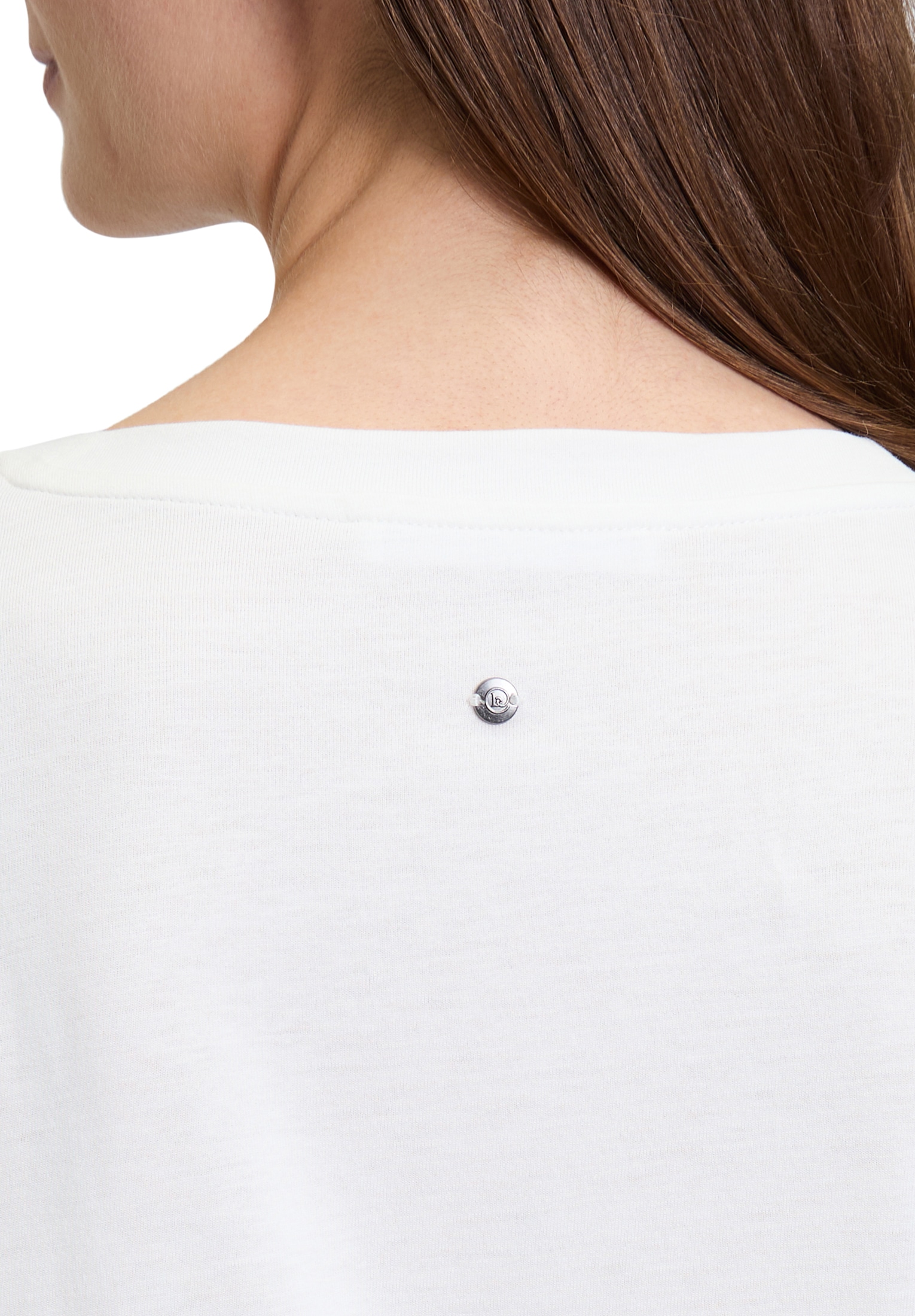 Betty&Co Kurzarmshirt »Betty & Co Damen Casual-Shirt mit Perlen«, (1 tlg.), Perlen