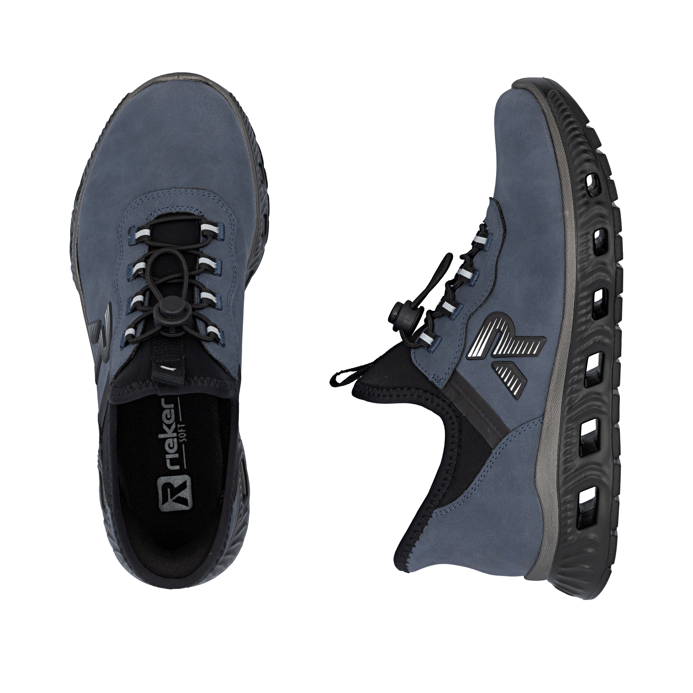 RIEKER Sport Slip-On Sneaker »Ready2GO«, Schlupfschuh, Halbschuh, Freizeitsneaker mit Schnellverschluss