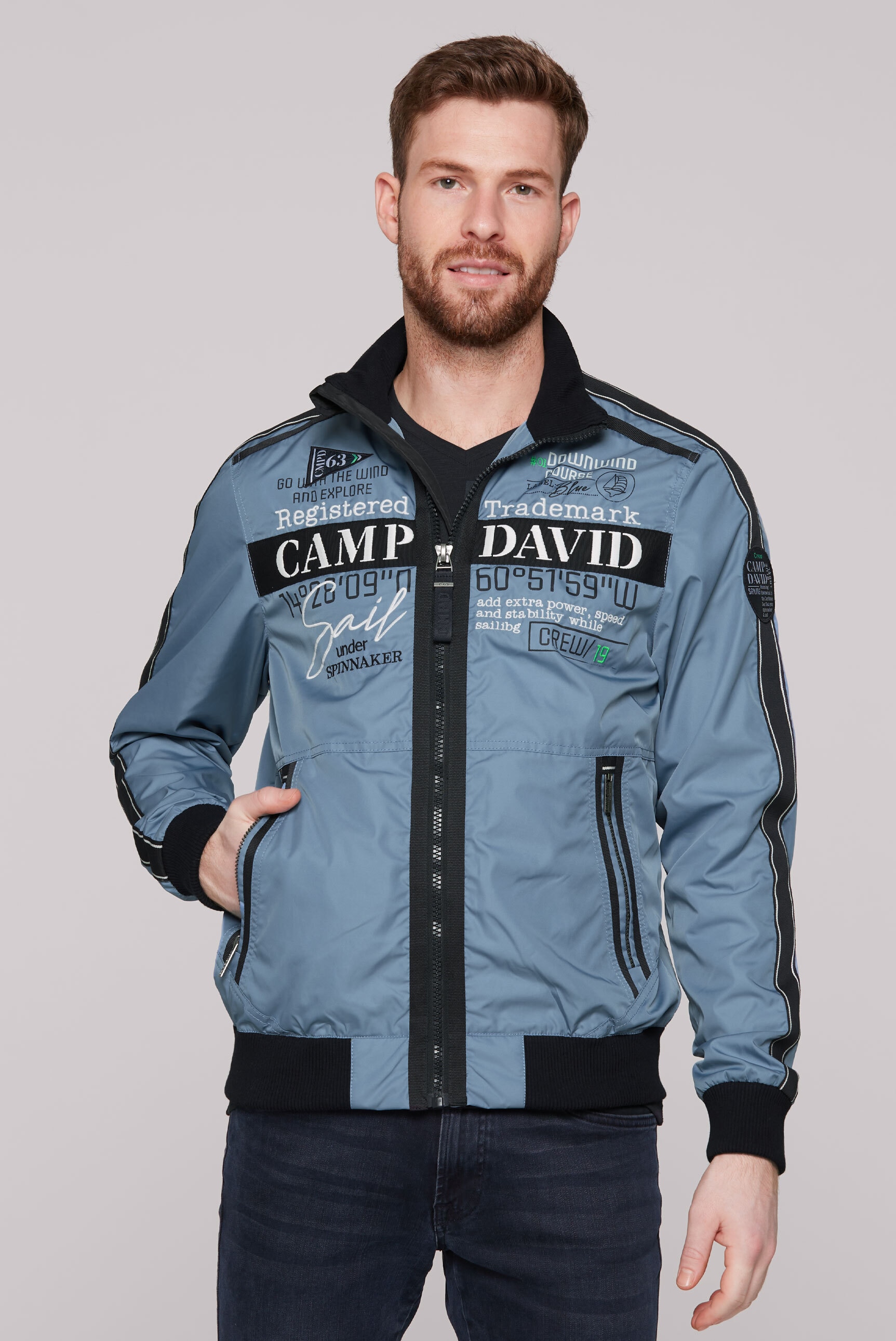 CAMP DAVID Outdoorjacke, ohne Kapuze