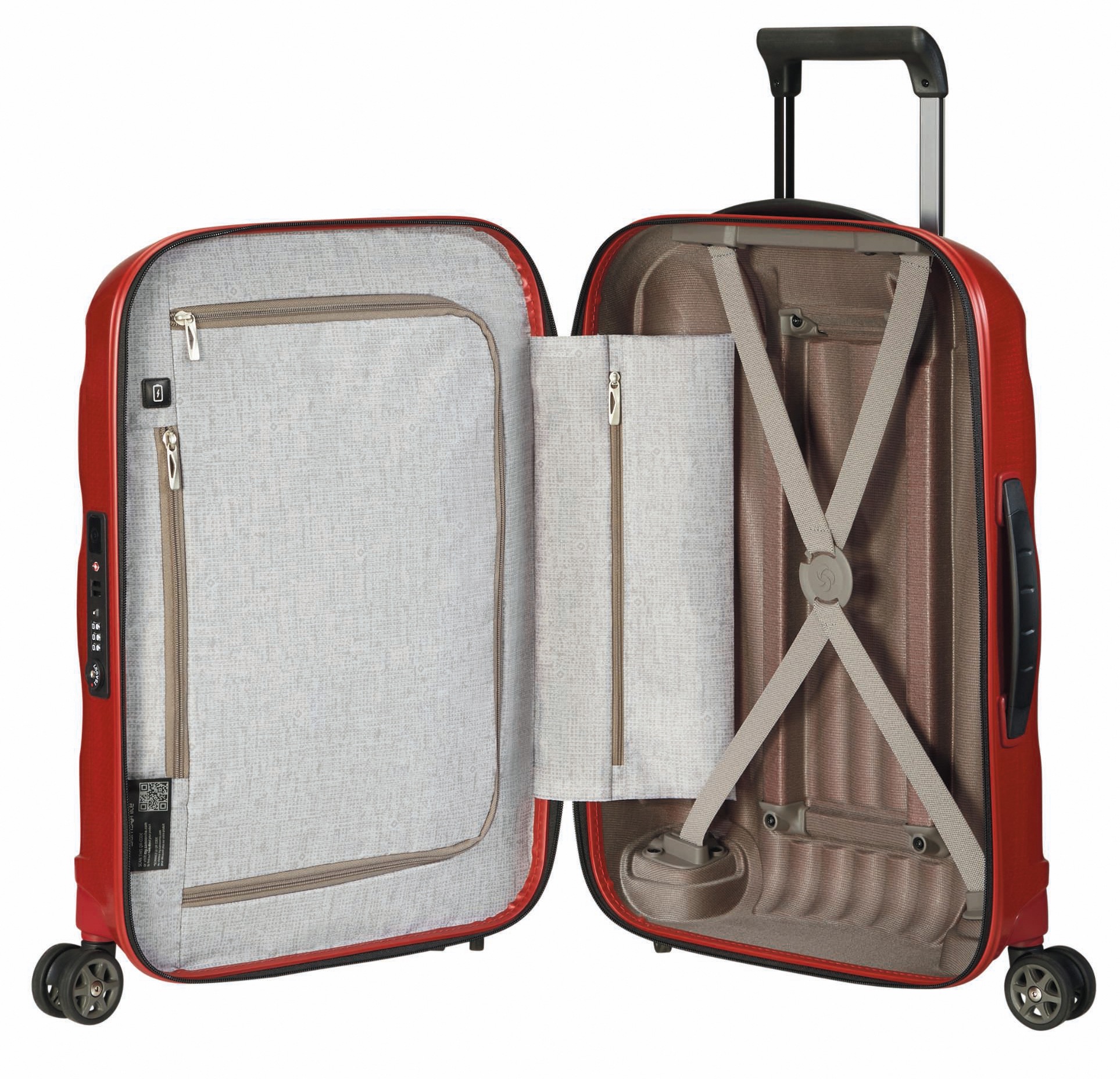 Samsonite Hartschalen-Trolley »C-LITE, verschiedene Größen und Farben«, 4 Rollen, Reisekoffer Aufgabegepäck Trolley TSA-Zahlenschloss Made in Europe