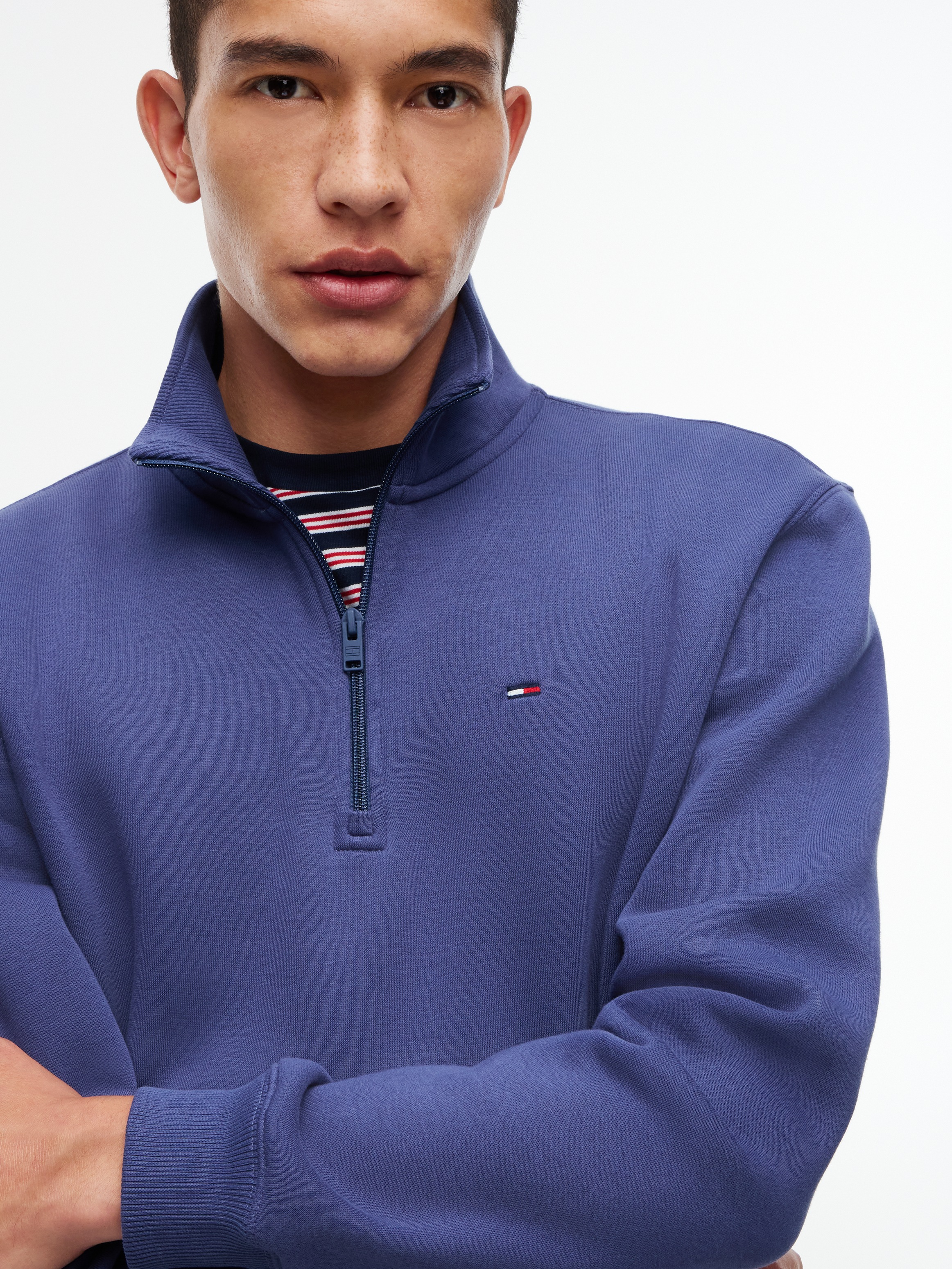 Tommy Jeans Sweatshirt »TJM REGULAR  FLEECE 1/4 ZIP MOCK NECK«, mit Fleece

