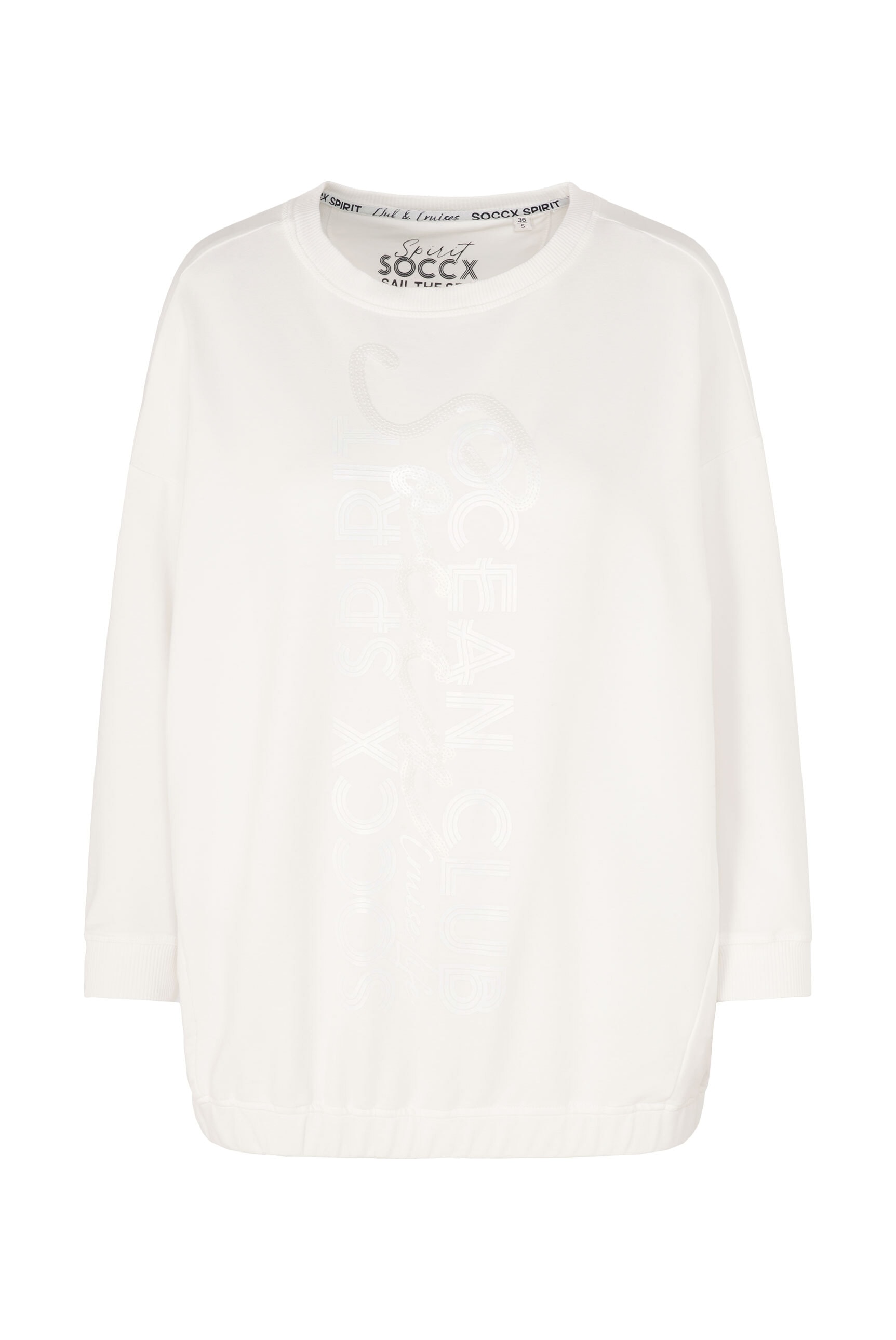 SOCCX Sweater, mit Gummizug im Saum