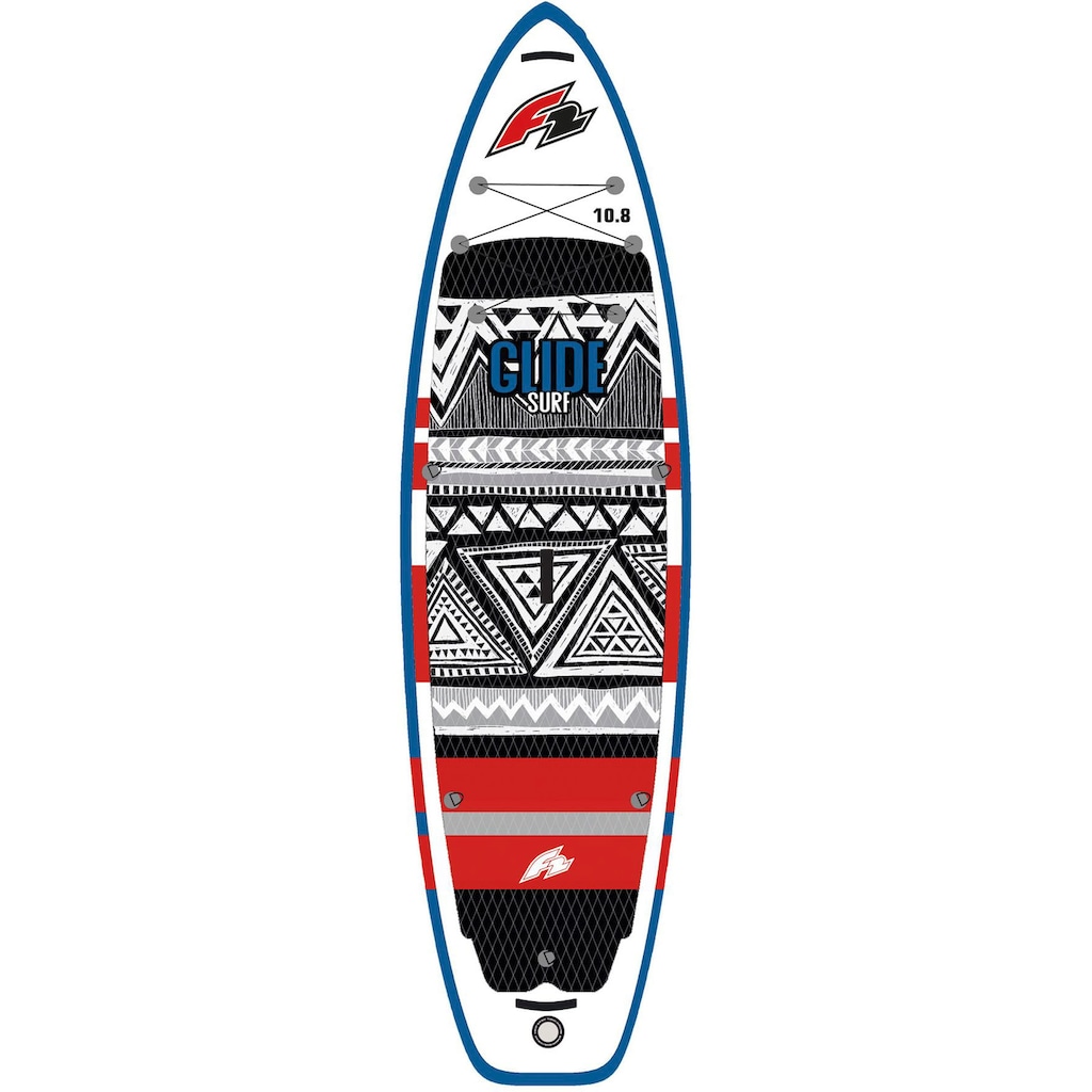F2 Inflatable SUP-Board »Glide Surf 10,8 red«, (Packung, 5 tlg.)