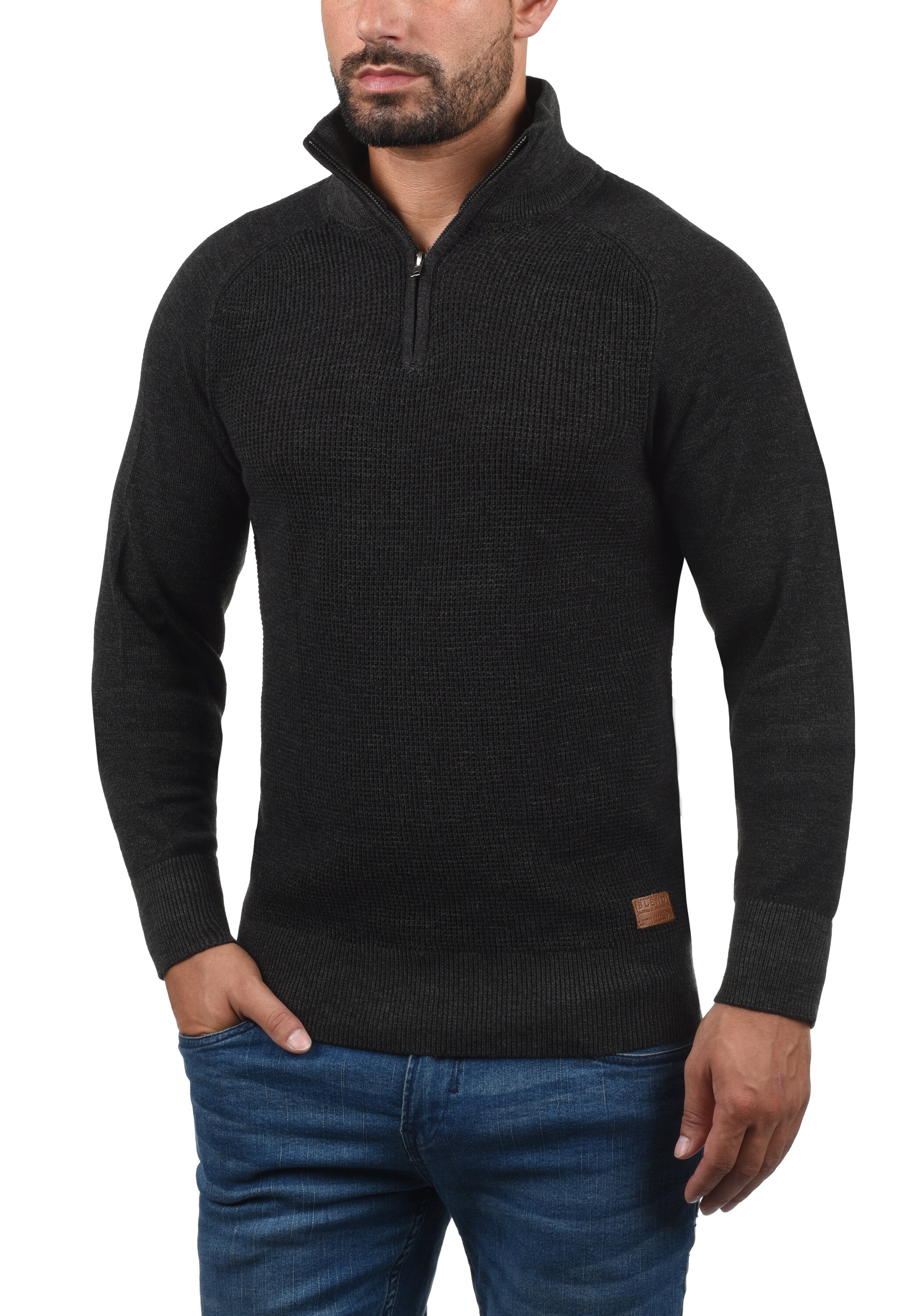 Blend Troyer "BHGrandolf", Grobstrick-Troyer mit Stehkragen günstig online kaufen