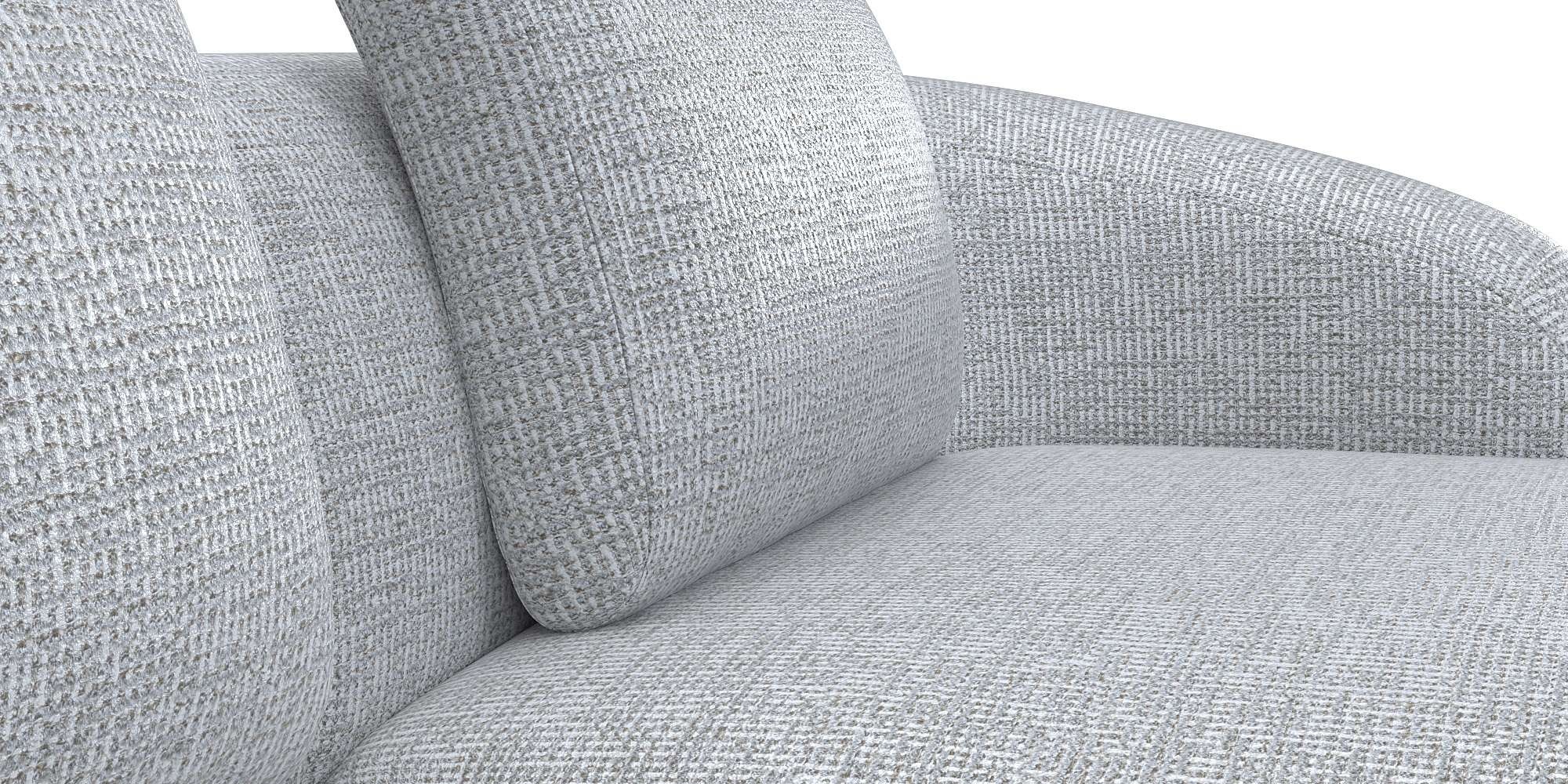FLEXLUX Wohnlandschaft »Torino, rund, L-Form, Sofa-Ecke mit Recamiere, Longchair-Sofa«, Modernes, organisches Sofa-Design, Kaltschaum, Wellenunterfederung