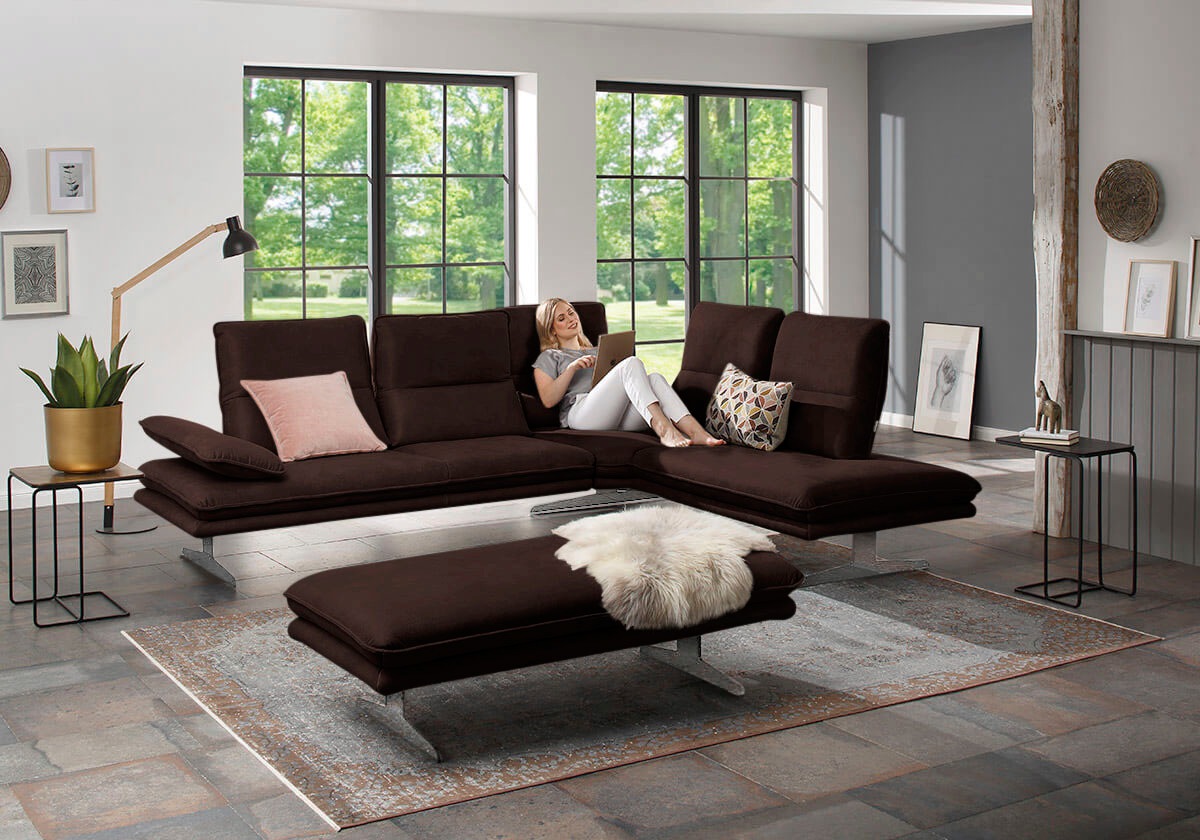 W.SCHILLIG Ecksofa "broadway, Designsofa, mit tollem Sitzkomfort, L-Form", günstig online kaufen