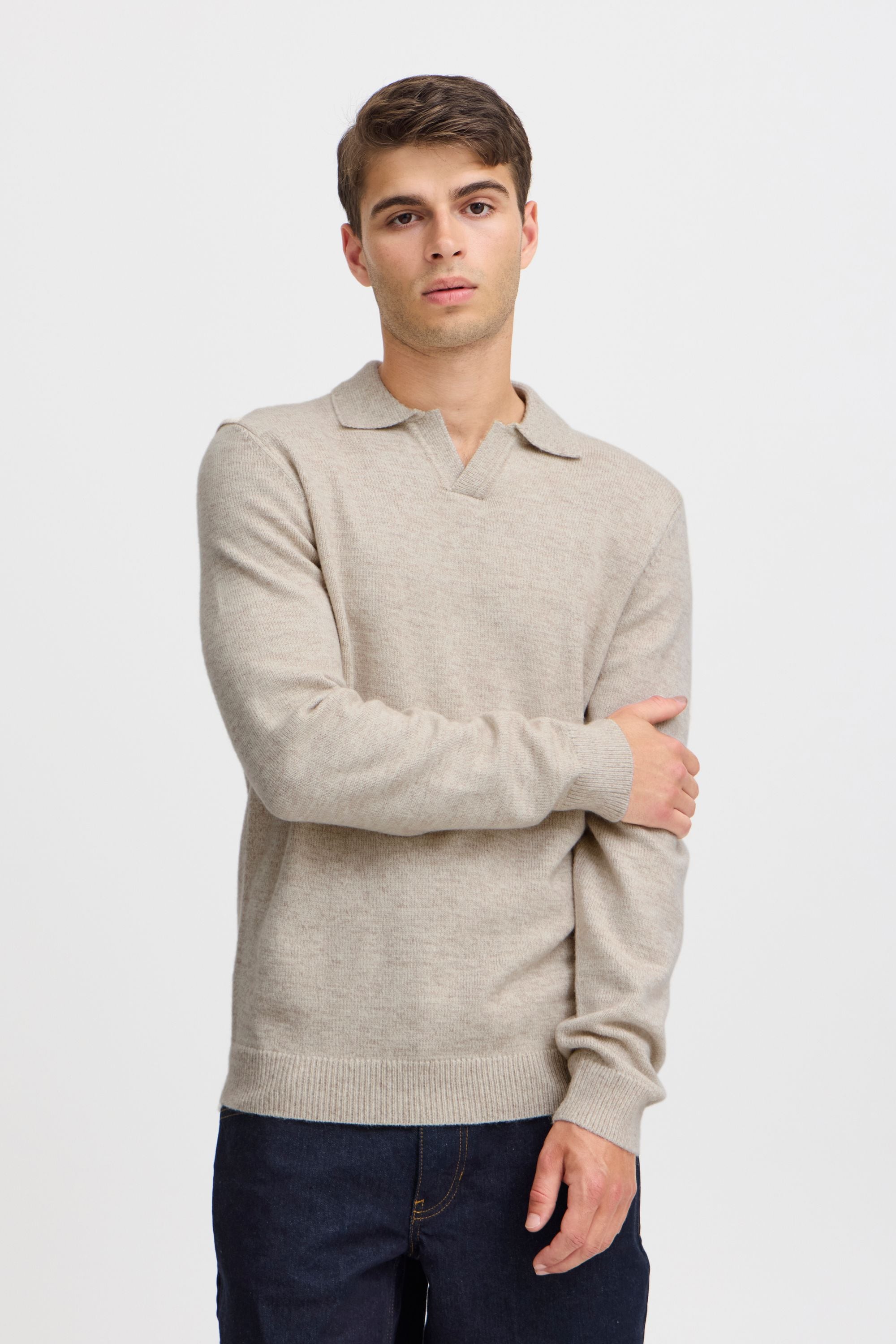 Casual Friday Strickfleece-Pullover »Strickpullover CFKARL polo knit«
