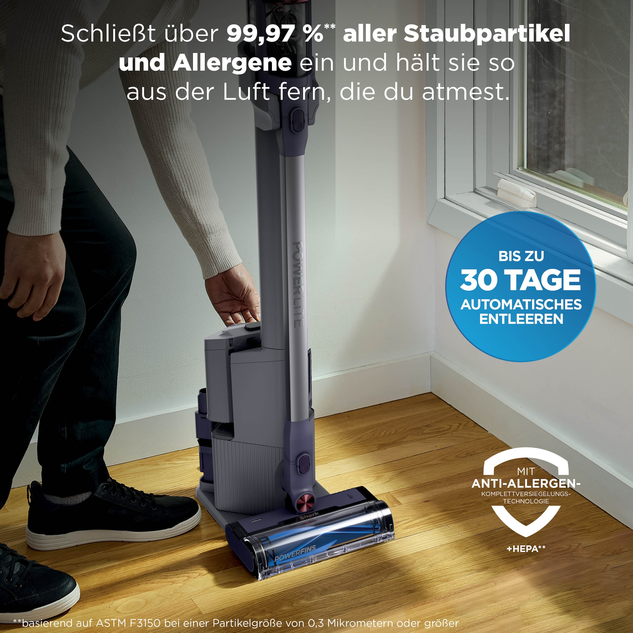 Shark Akku-Hand-und Stielstaubsauger »Shark PowerLite Clean & Empty, Akku-Staubsauger für Tierhaare«