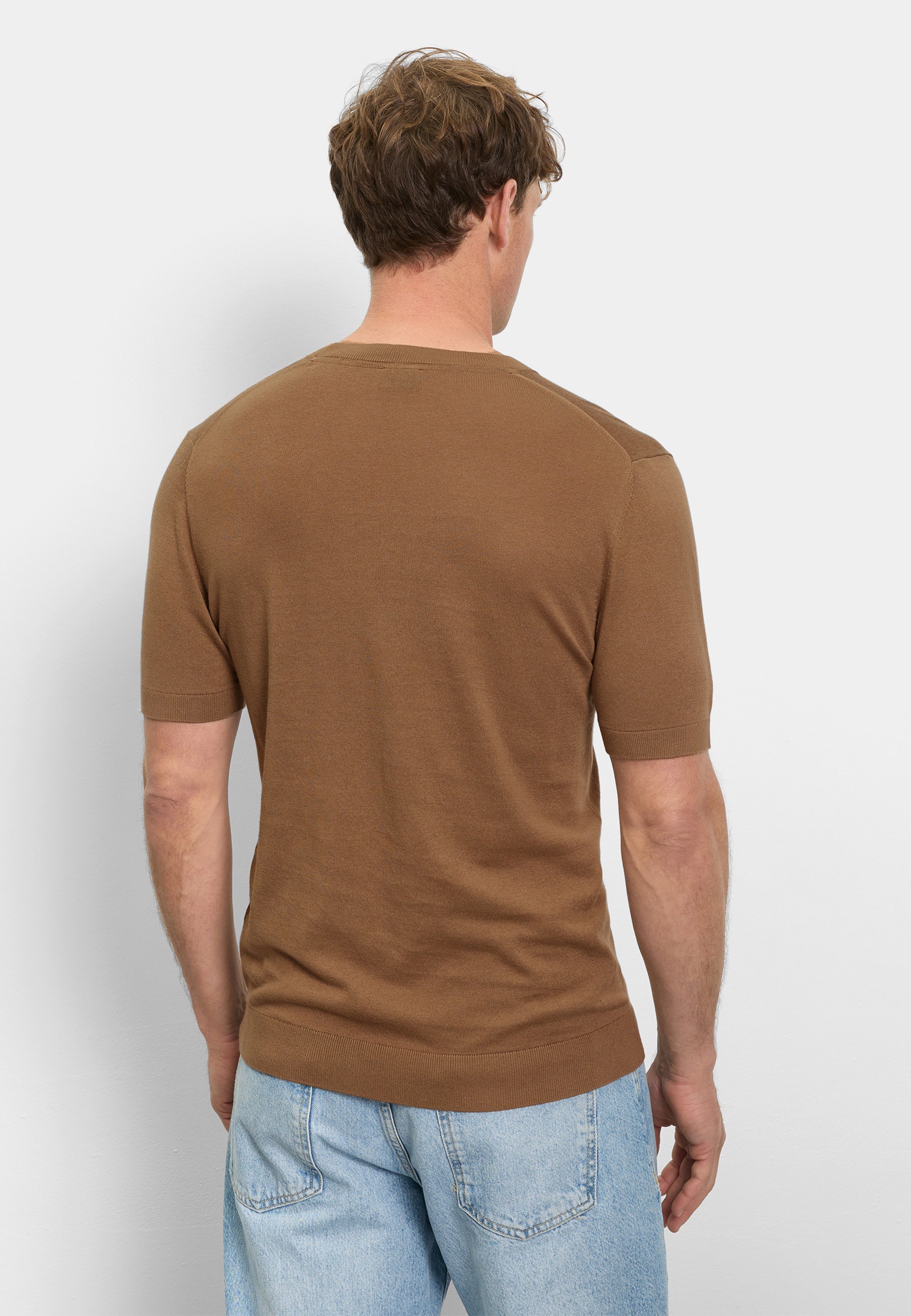 OLYMP Casual Knit Sweater Men Nougat M 3