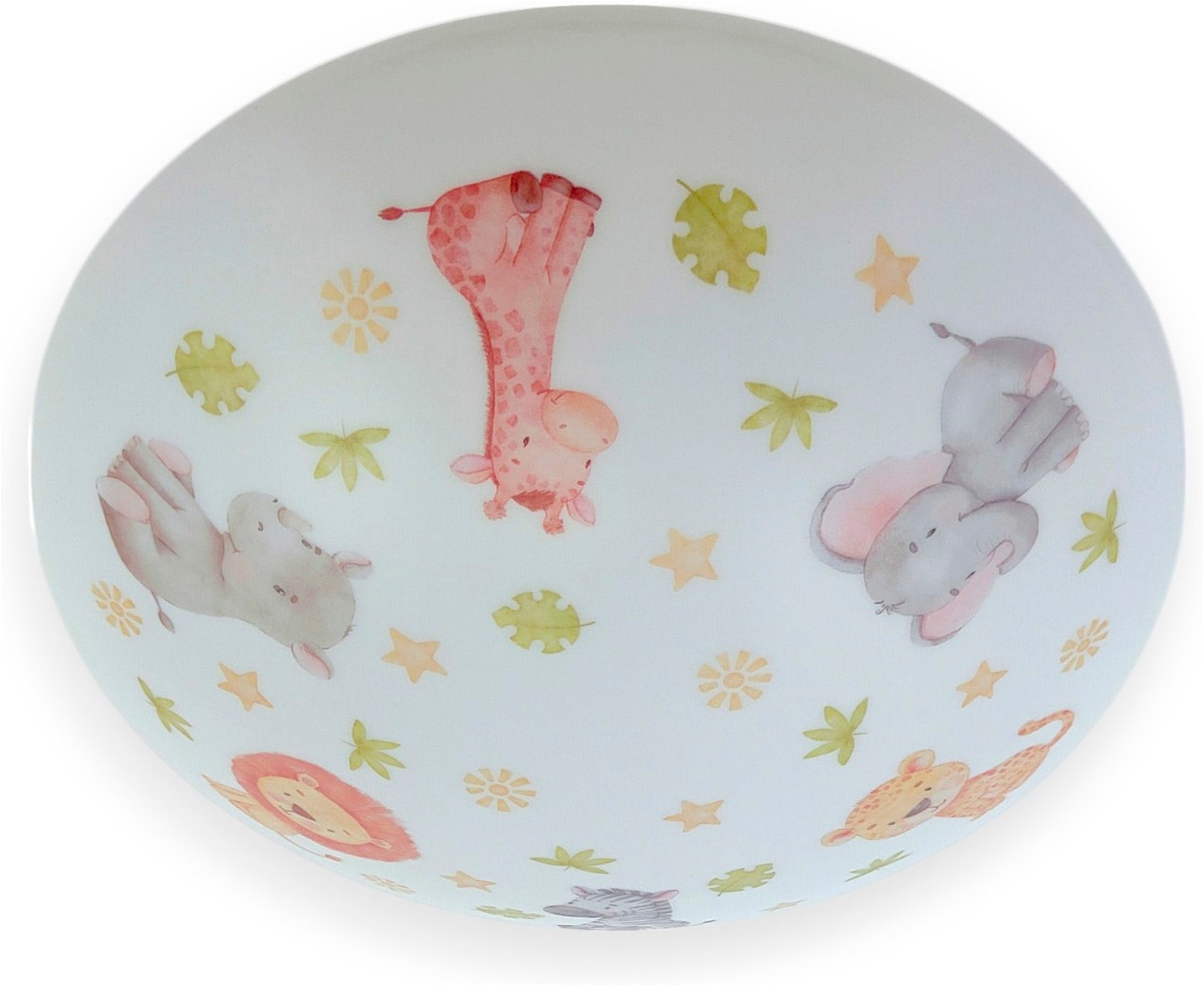 niermann Deckenleuchte »Kinderlampe mit Motiv "Little Safari", Kinderzimmer« E27 1 Stk. bruchsichere Deckenschale