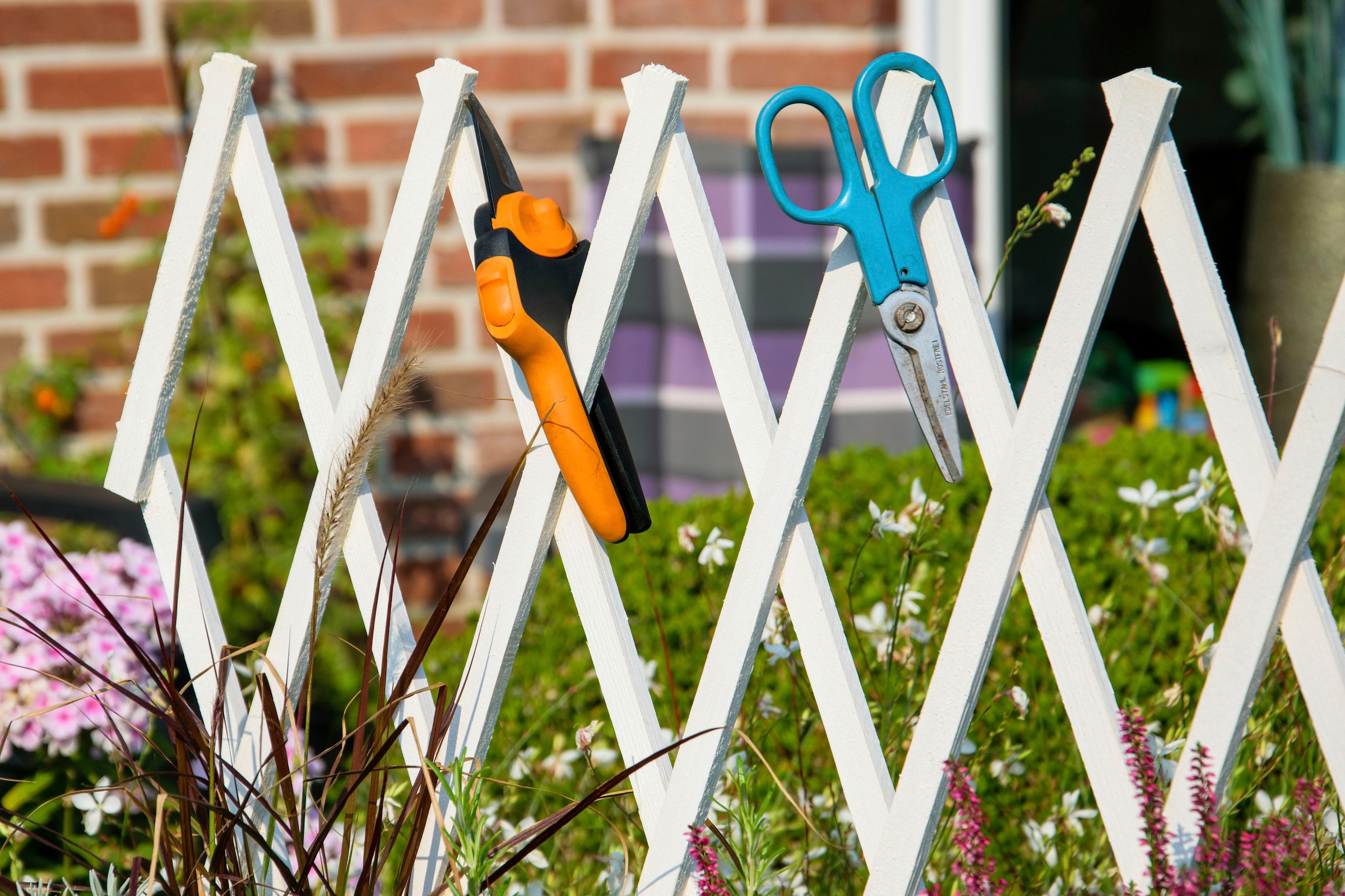 dobar Hochbeet rollbar, mit Rankgitter, weiß