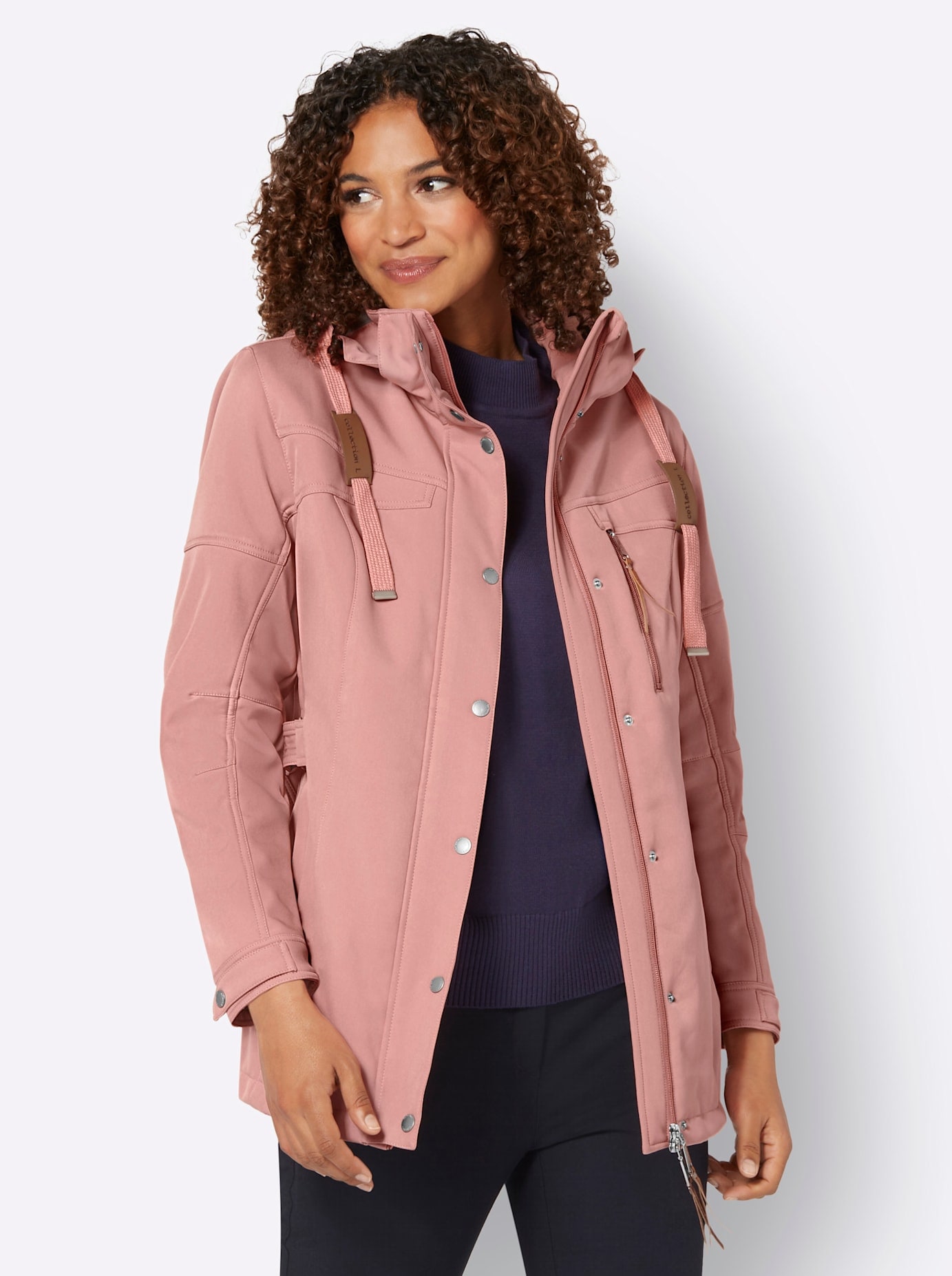 Casual Looks Softshelljacke, mit Kapuze