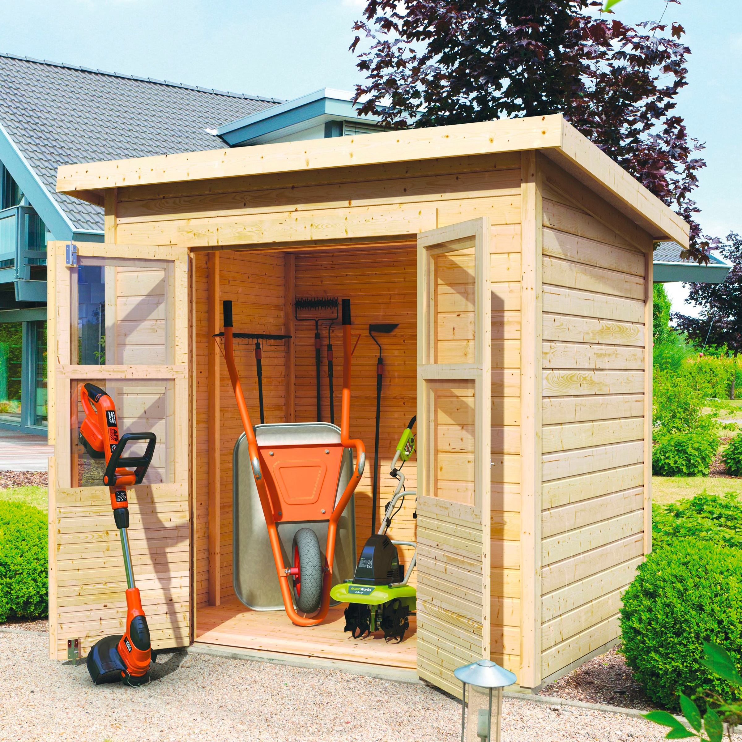 KONIFERA Gartenhaus Baggersee 2, BxT: 240x175 cm ...