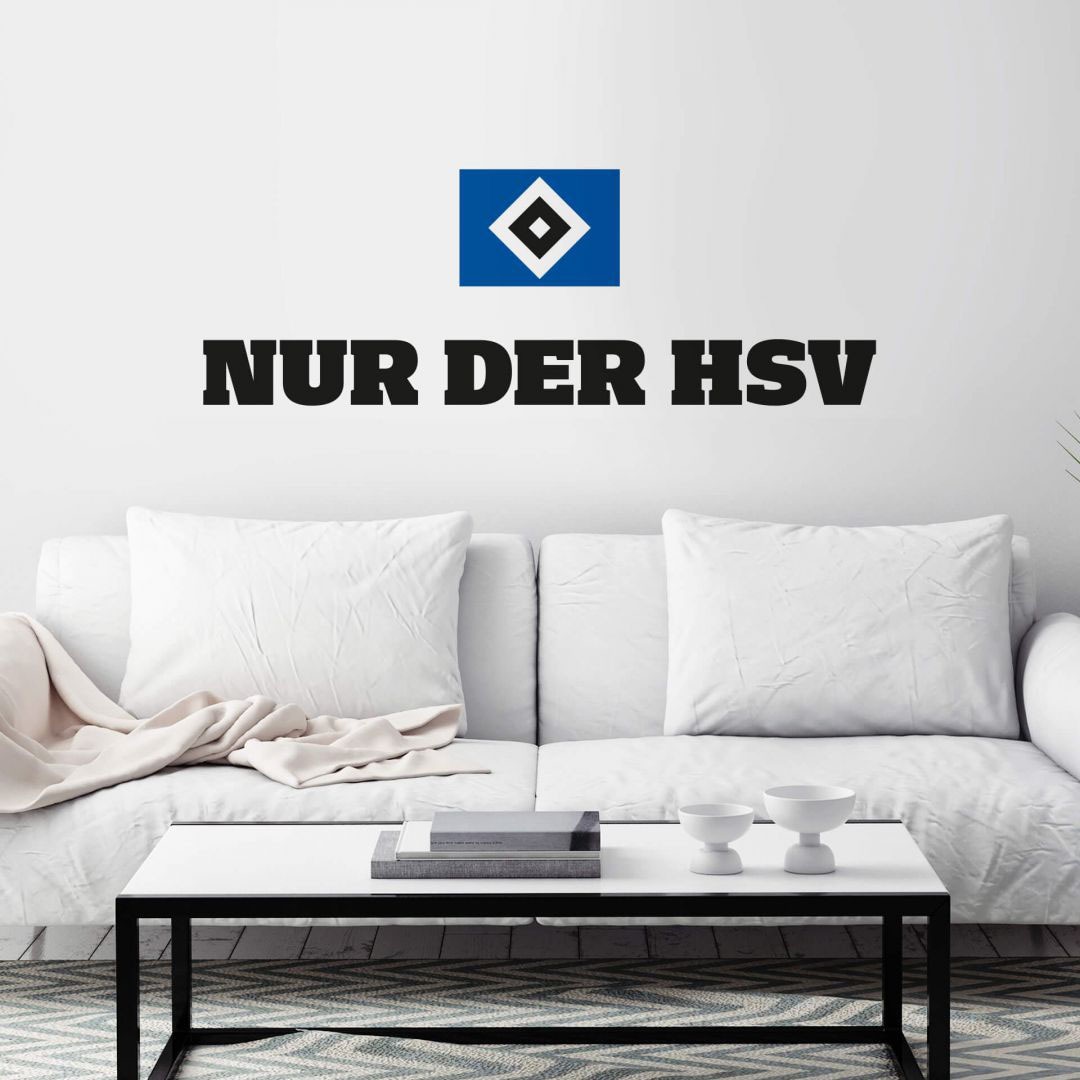 Wall-Art Wandtattoo »Hamburger SV Nur der HSV«, (1 St.), selbstklebend, entfernbar