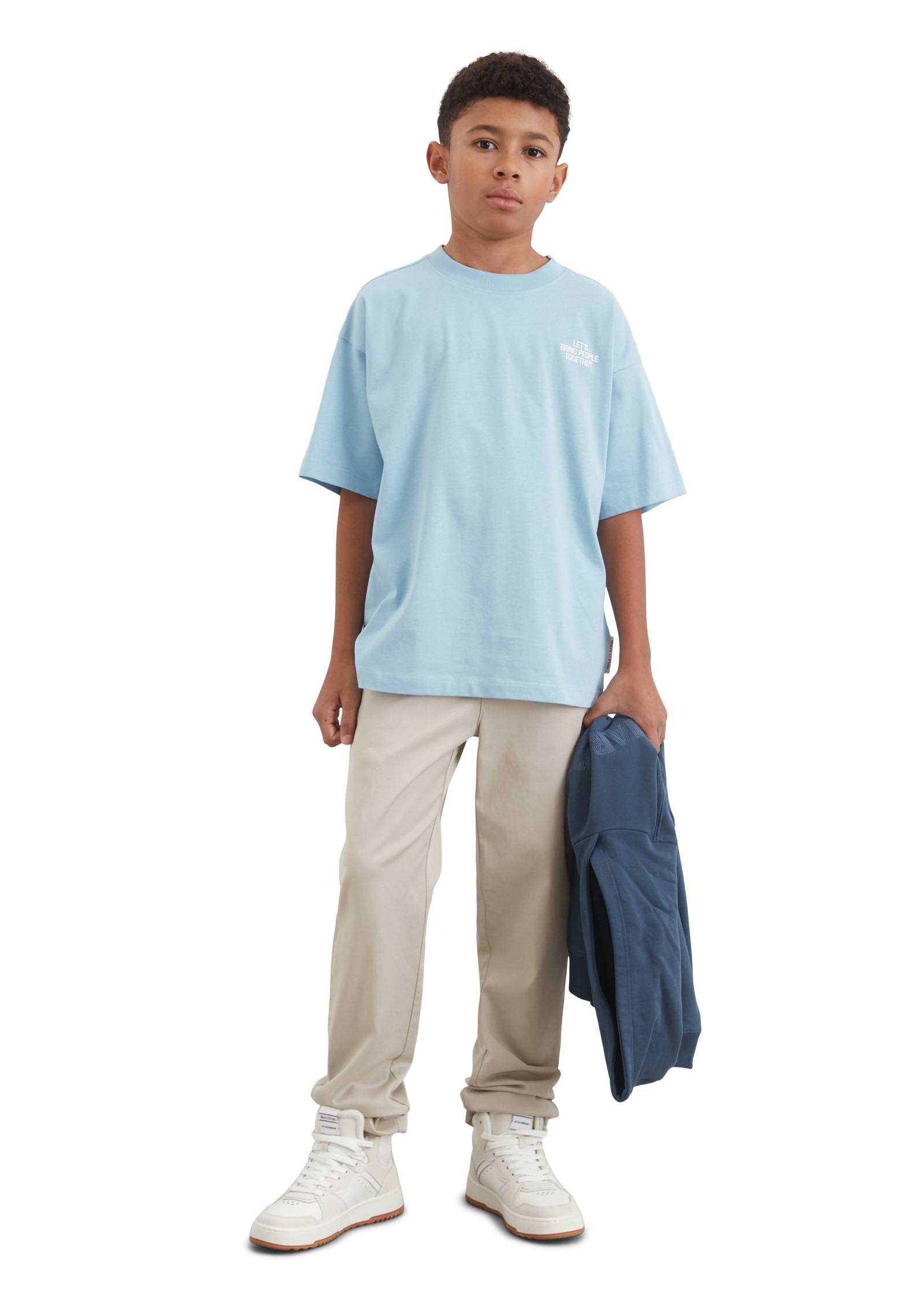 Marc O'Polo T-Shirt »mit gummiertem Print«