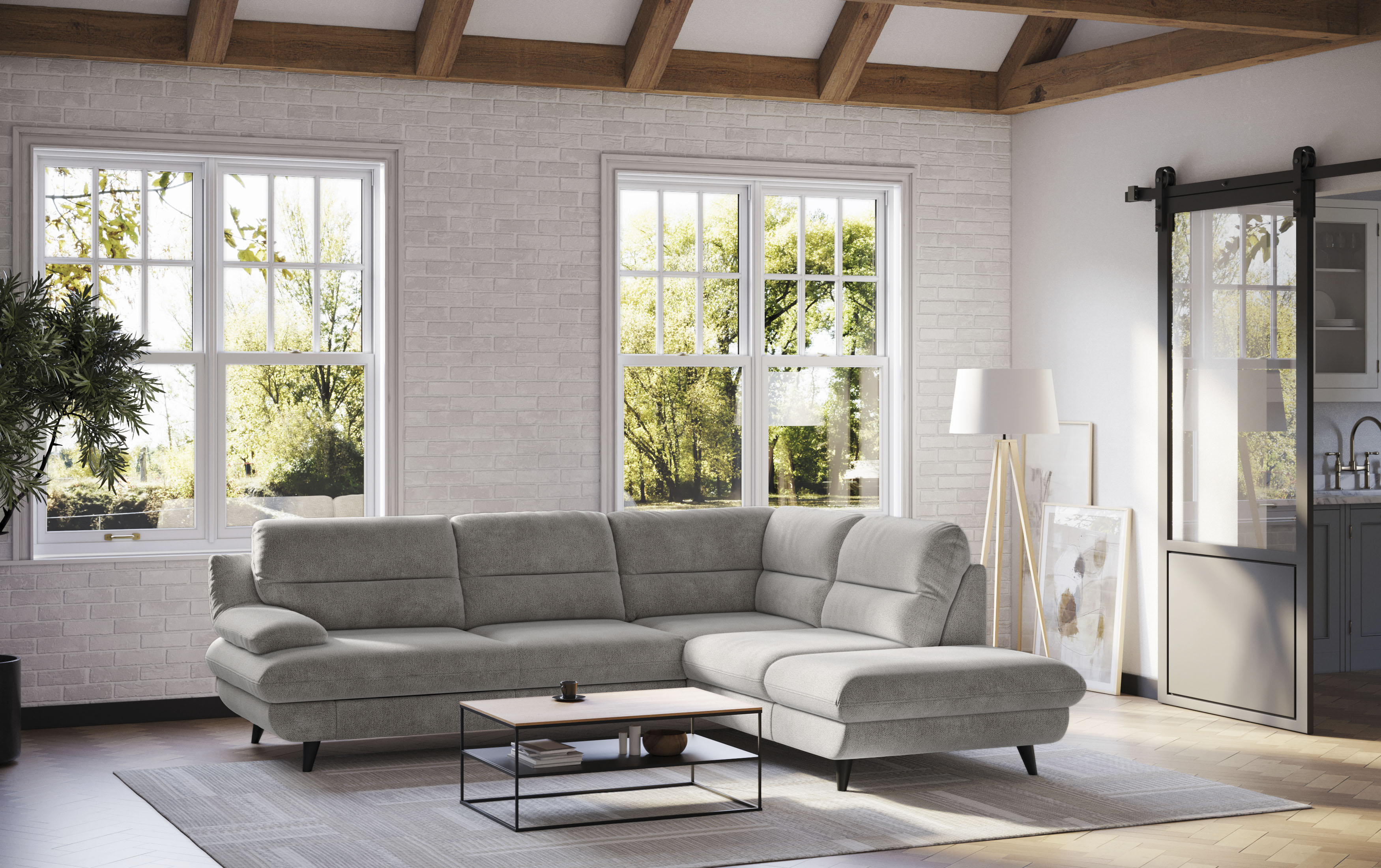 OTTO home Ecksofa "Pike L-Form, B: 266 cm" optional Schlaffunktion & Bettkasten