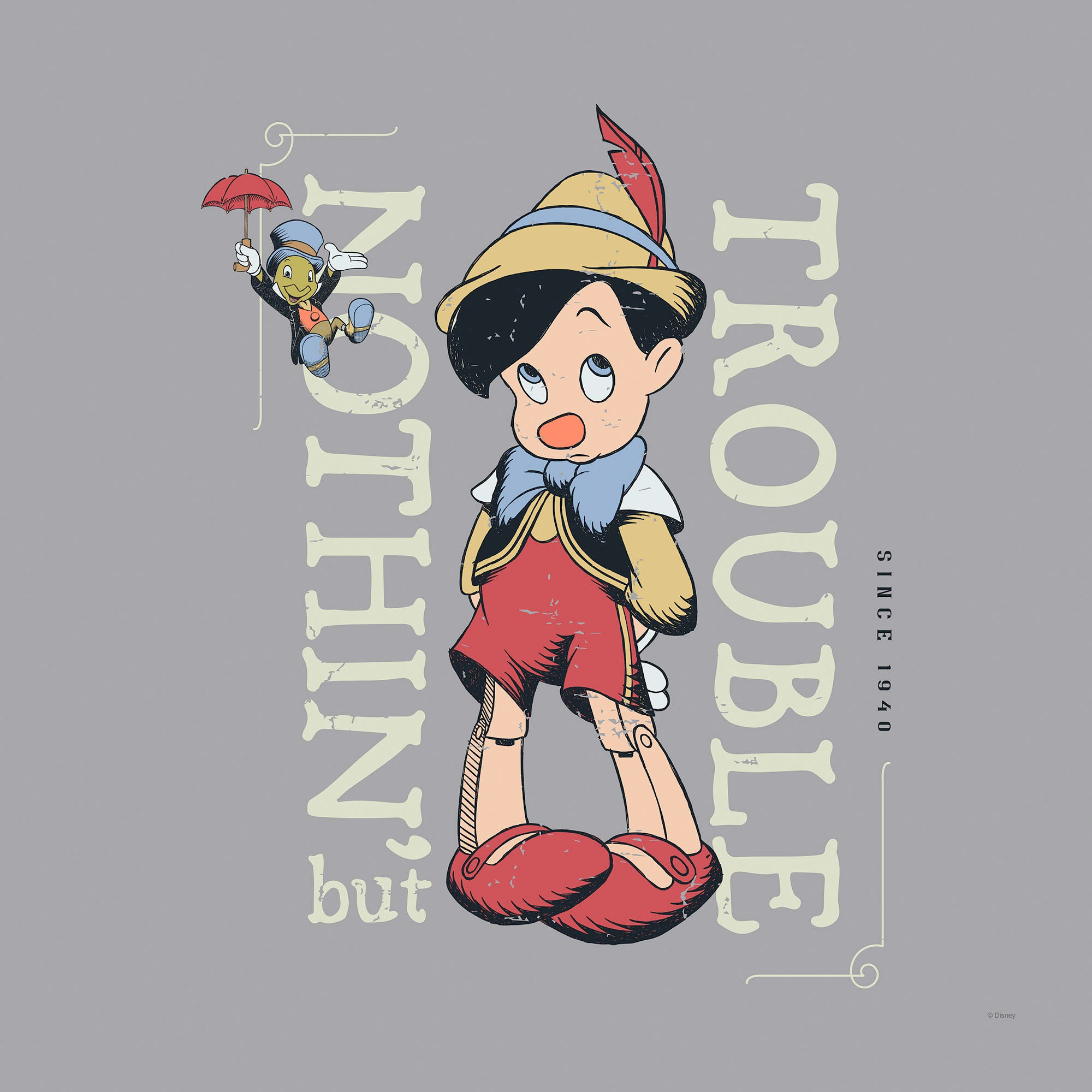 Komar Leinwandbild "Hey Pinocchio - Größe 40 x 40 cm" Disney 40 x 40 cm (Br günstig online kaufen