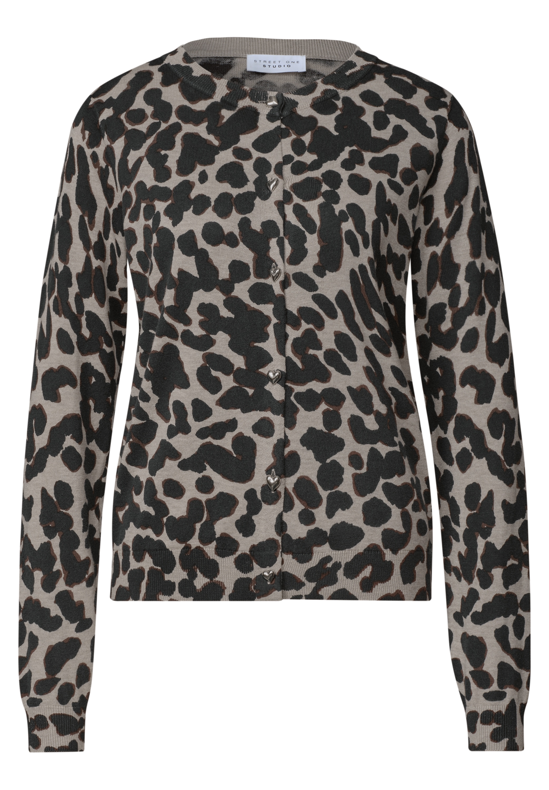 STREET ONE STUDIO Cardigan mit Leomuster