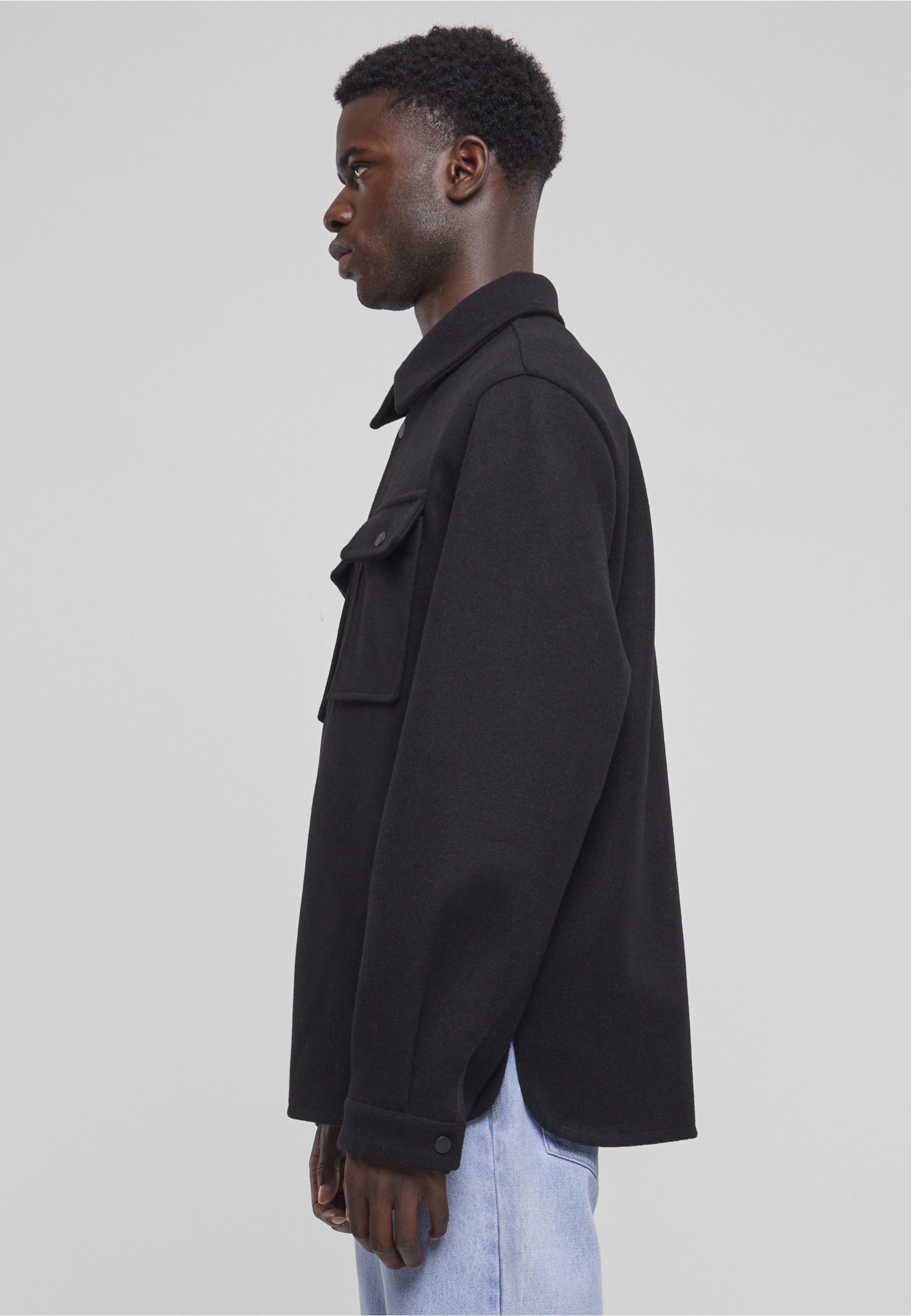 URBAN CLASSICS Kurzmantel »Urban Classics Herren Plain Overshirt«