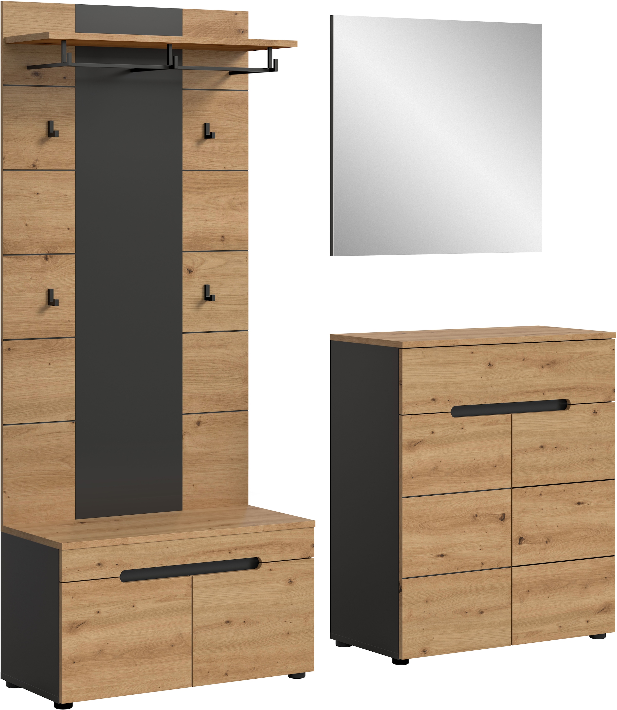 INOSIGN Garderoben-Set "REHAT, TOPSELLER, 4-teilig, Breite 175 cm, individu günstig online kaufen