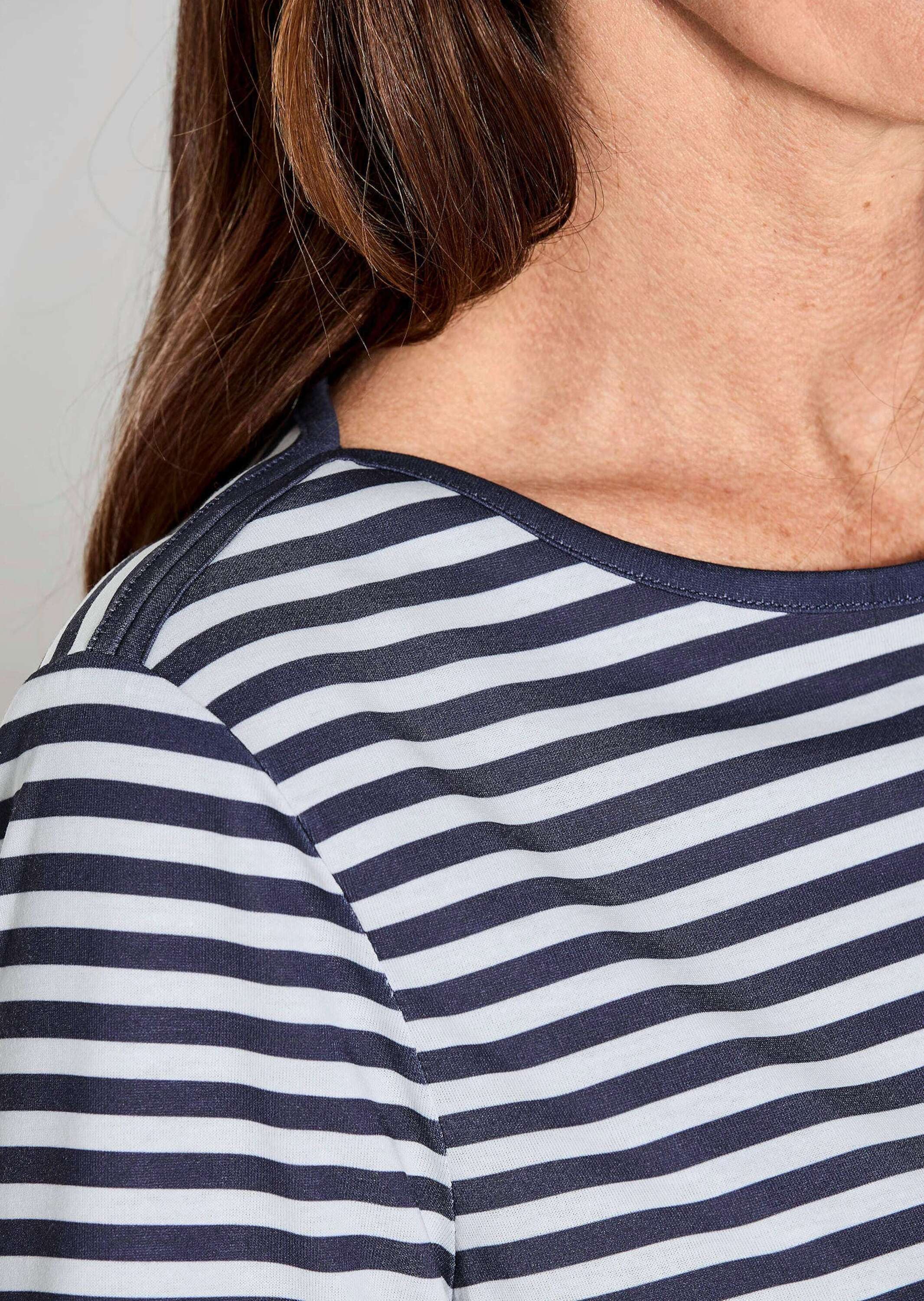 GOLDNER Kurzarmshirt »Kurzgröße Stilvolles Streifenshirt für Damen«